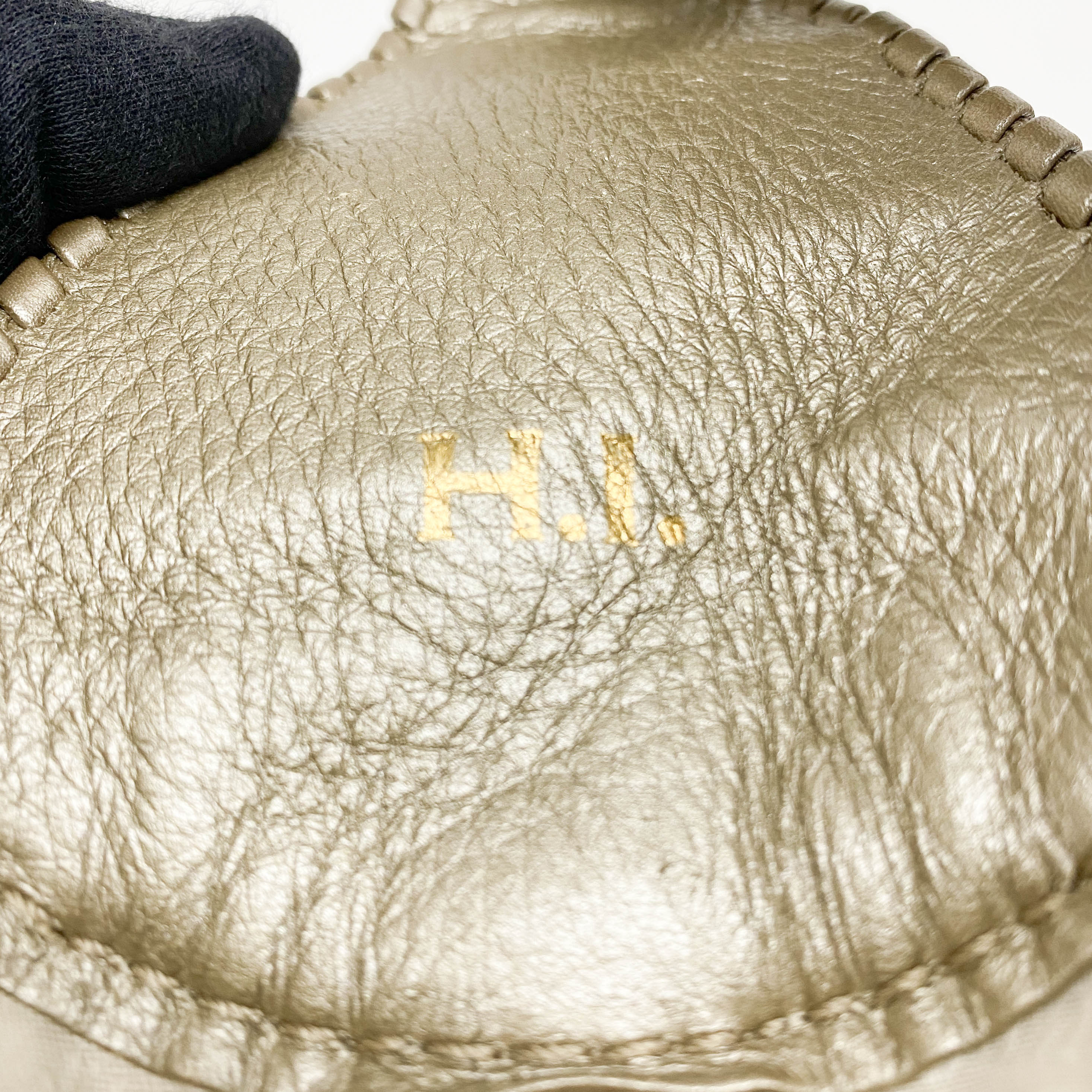 Jackie Gold Metallic Shoulder Bag