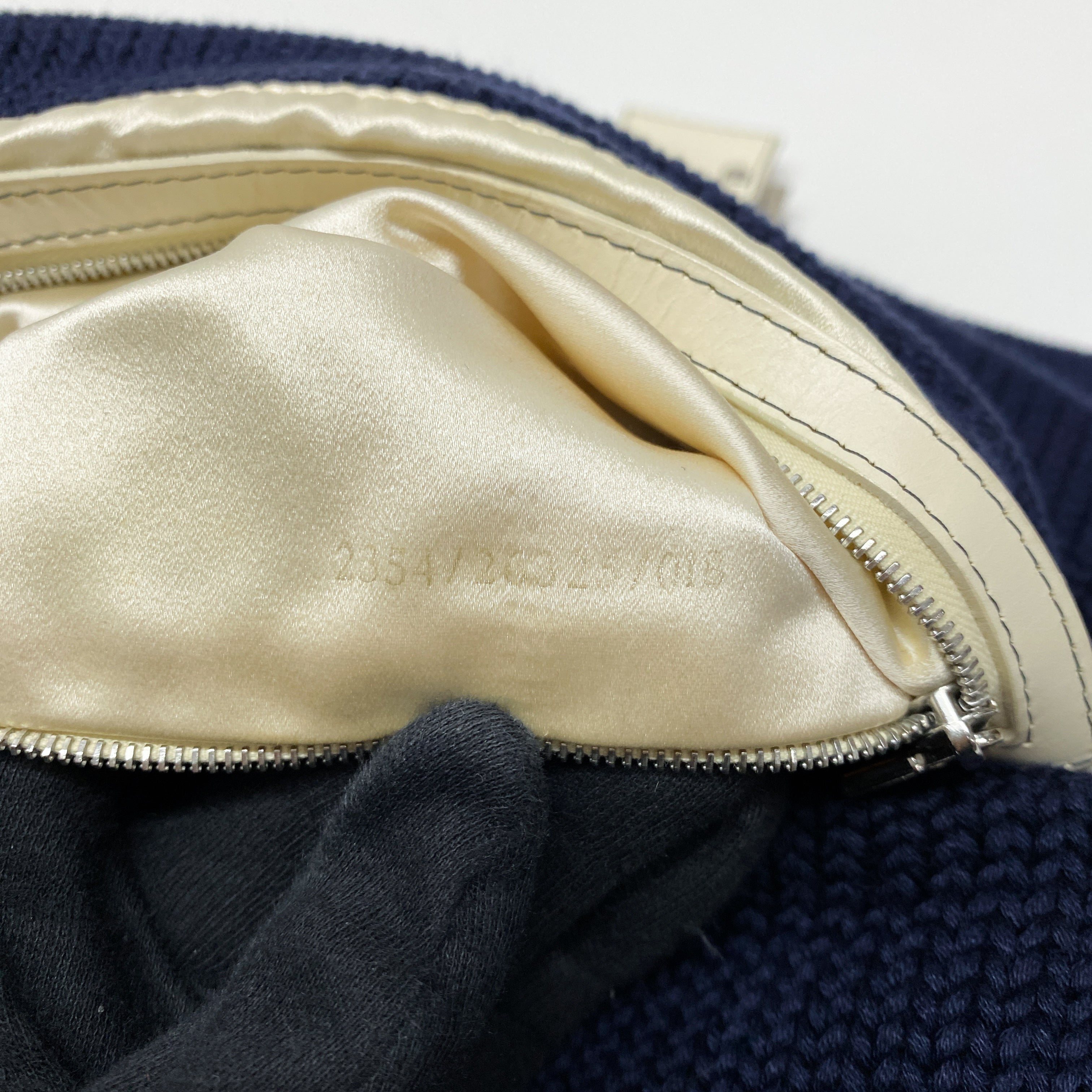 Mamma Baguette Knitted Cotton Fabric Shoulder Bag