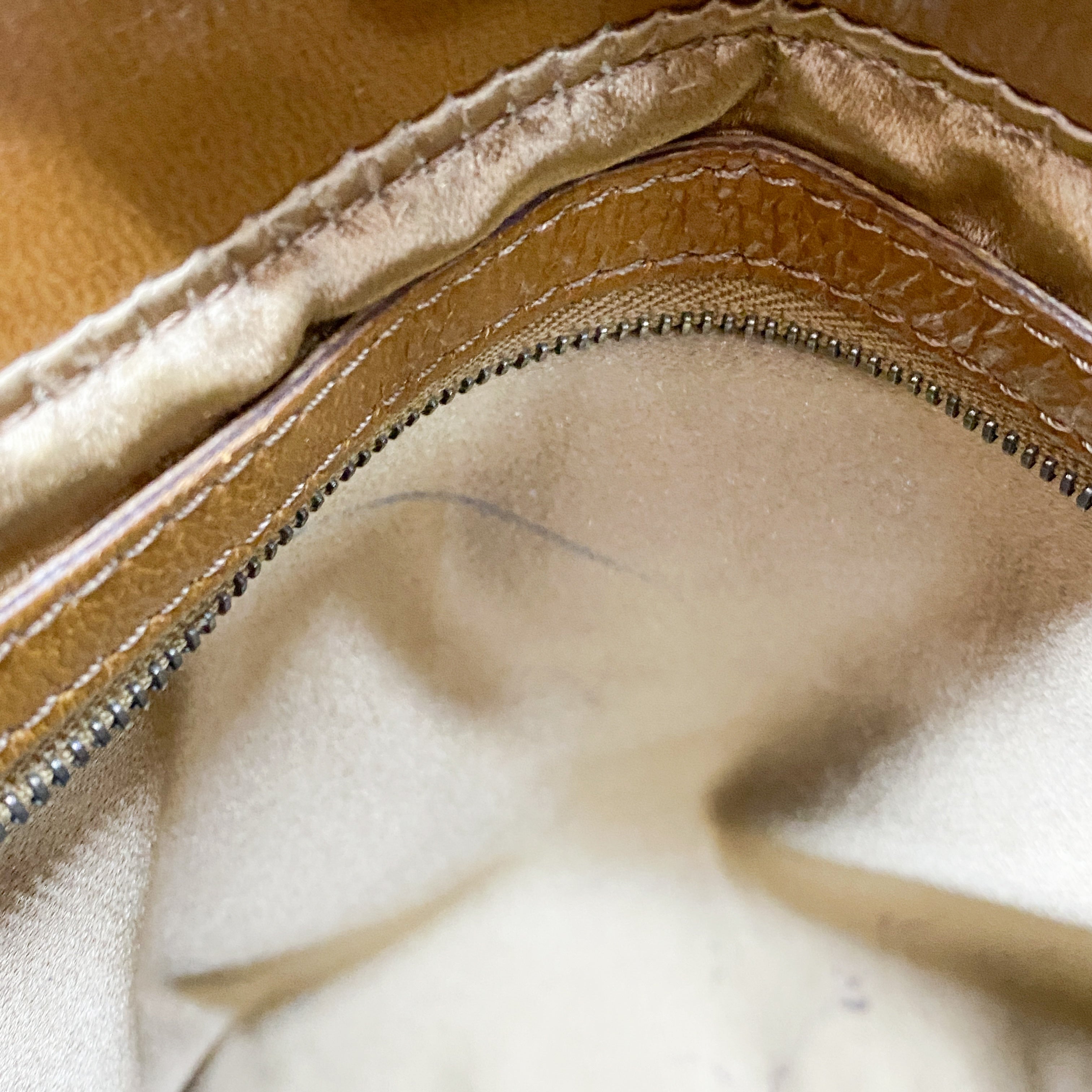 Mamma Baguette Caramel Brown Sequin Shoulder Bag