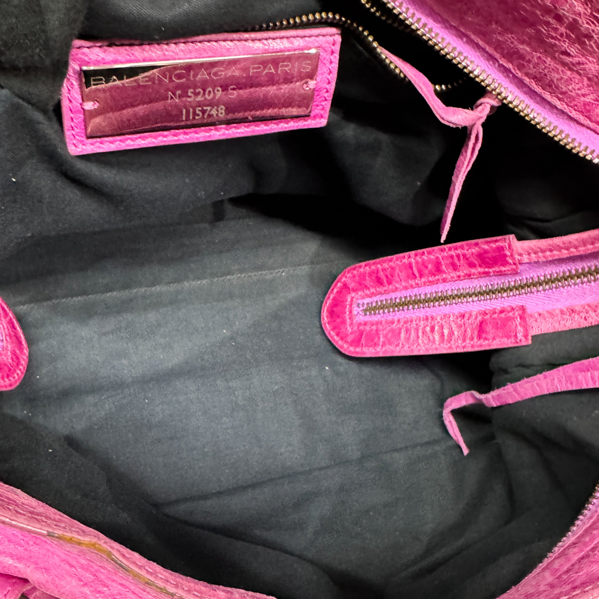 The City Pink Calfskin Leather Two Way Bag