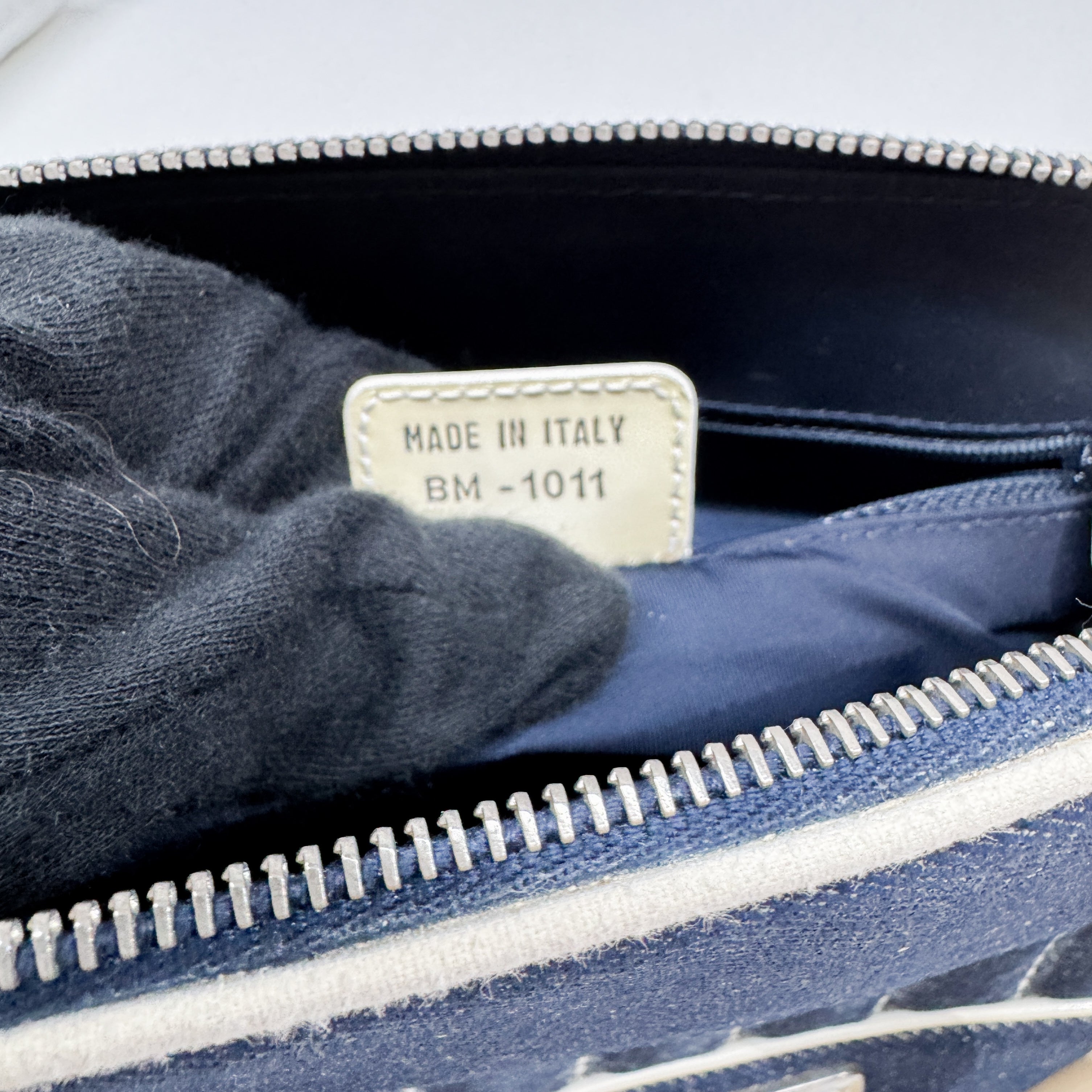 CHRISTIAN DIOR DENIM MONTAIGNE CADILLAC 1947 HANDLE BAG