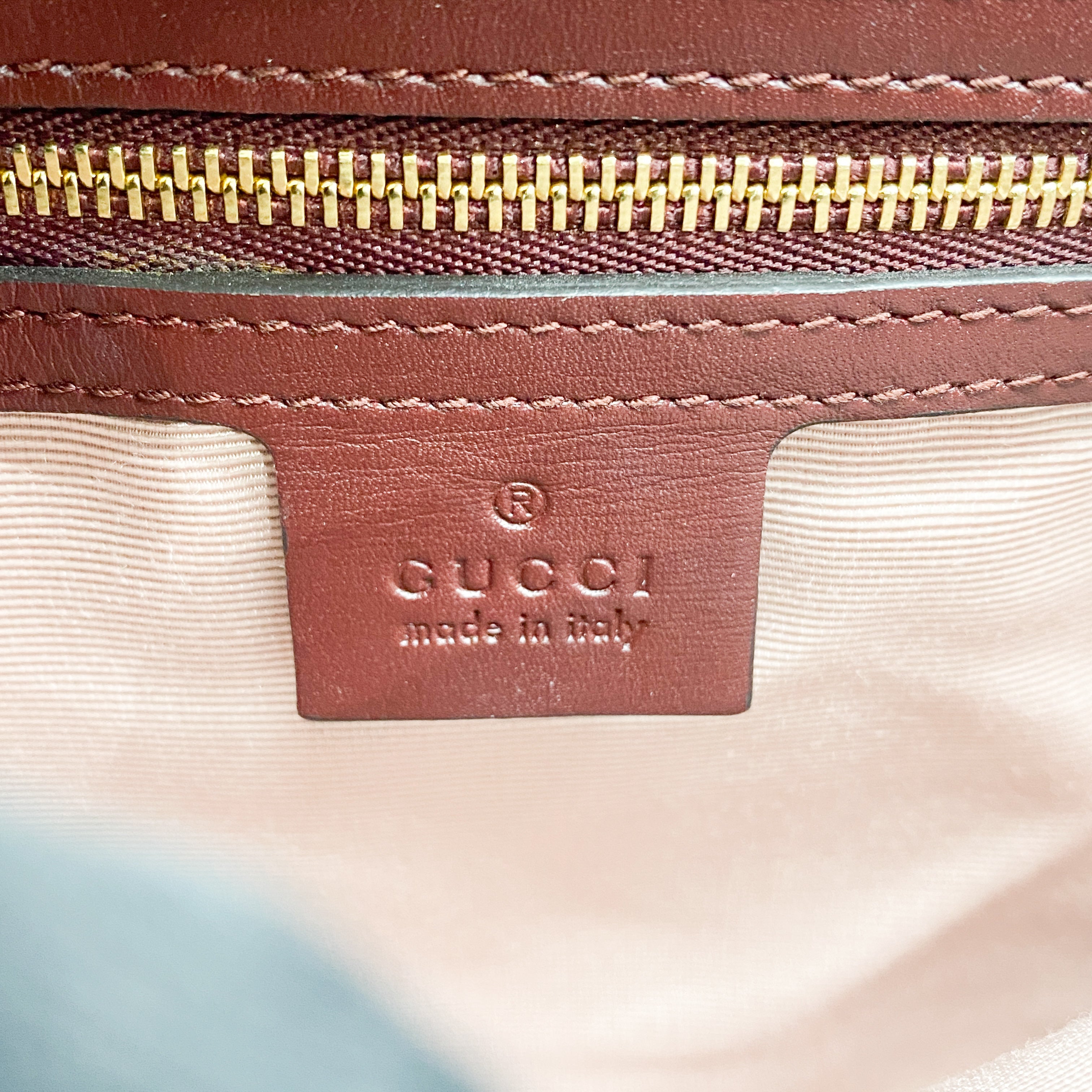 GG Marmont Red Suede Shoulder Bag