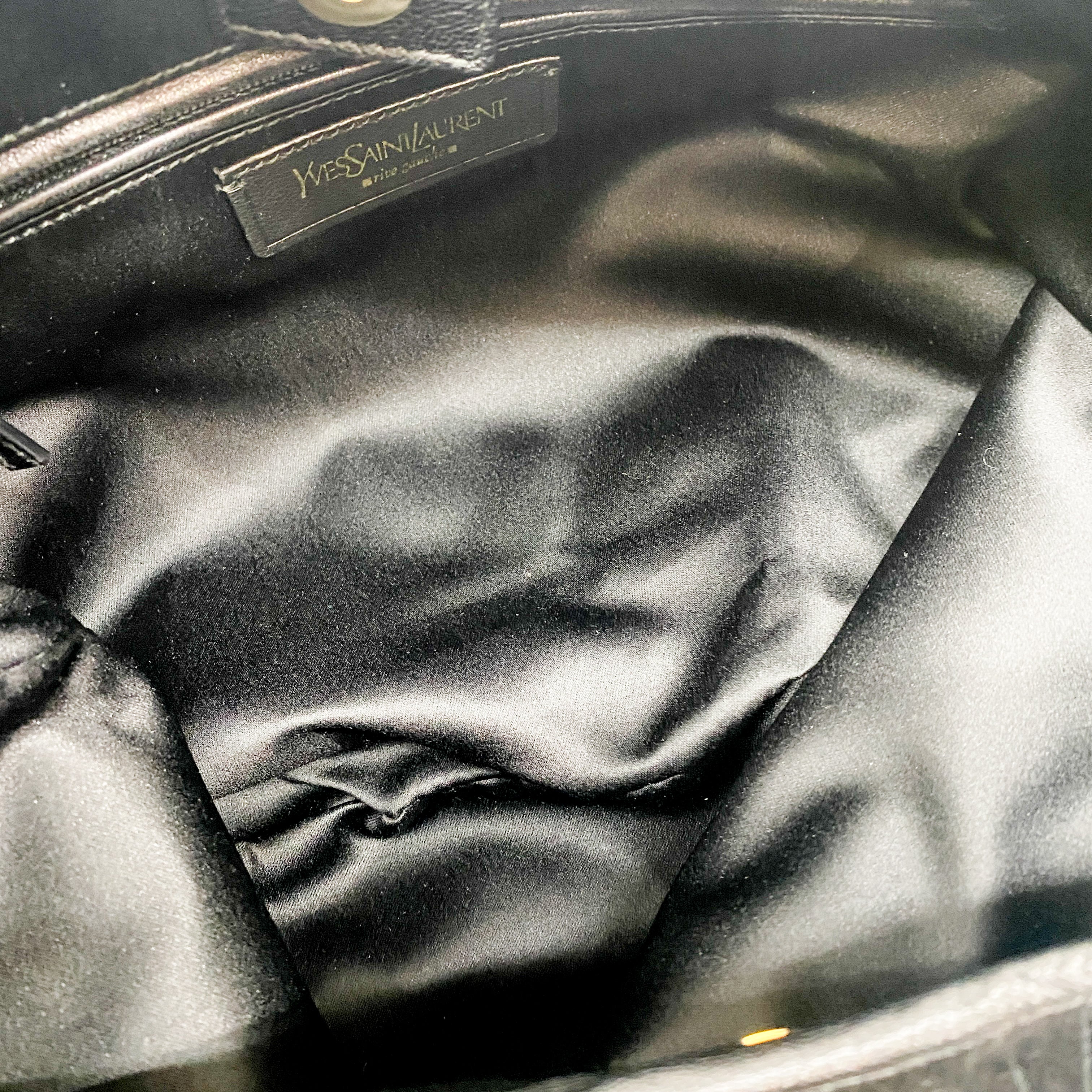 Fringe Black Suede Hobo Bag