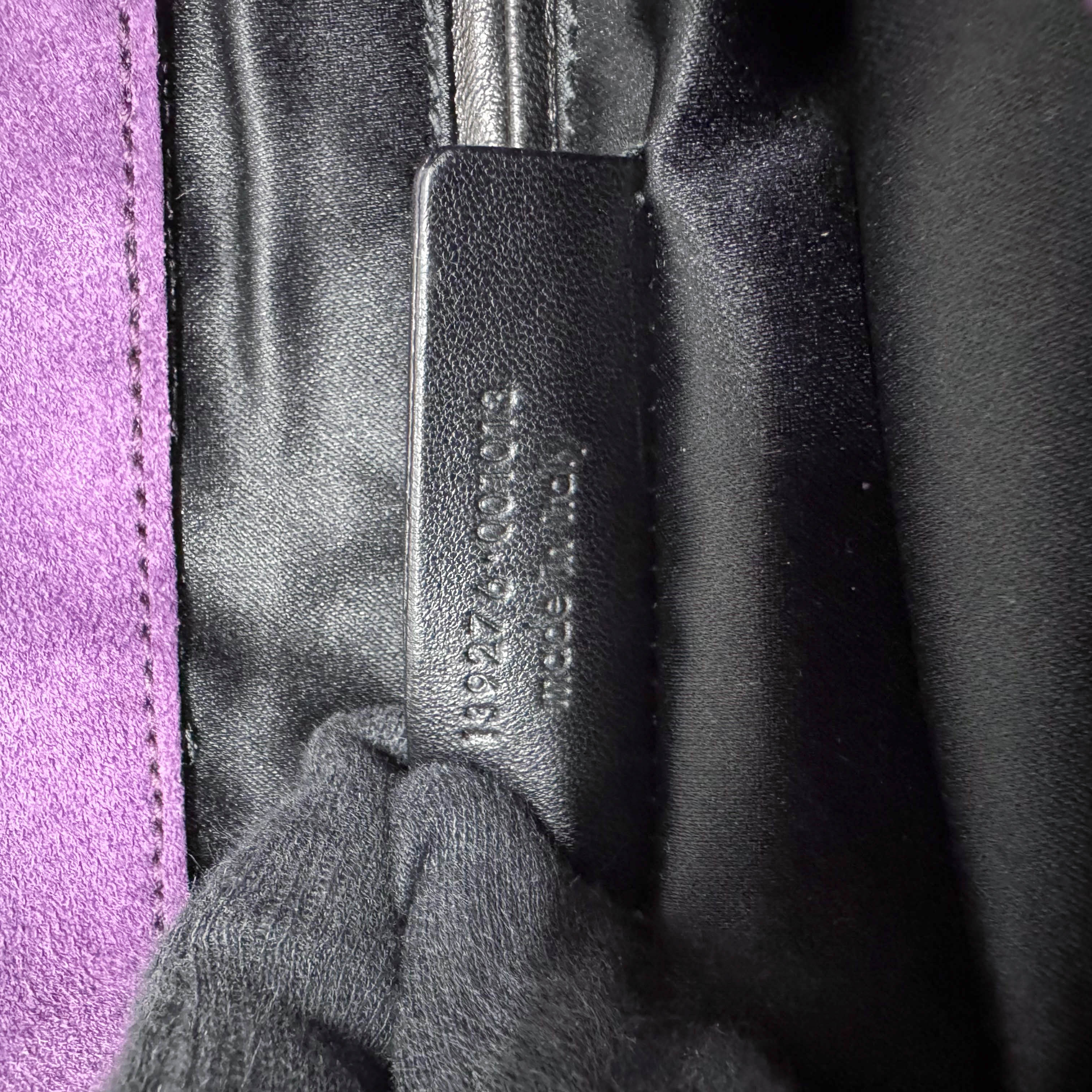 Purple Suede Chain Strap Shoulder Bag