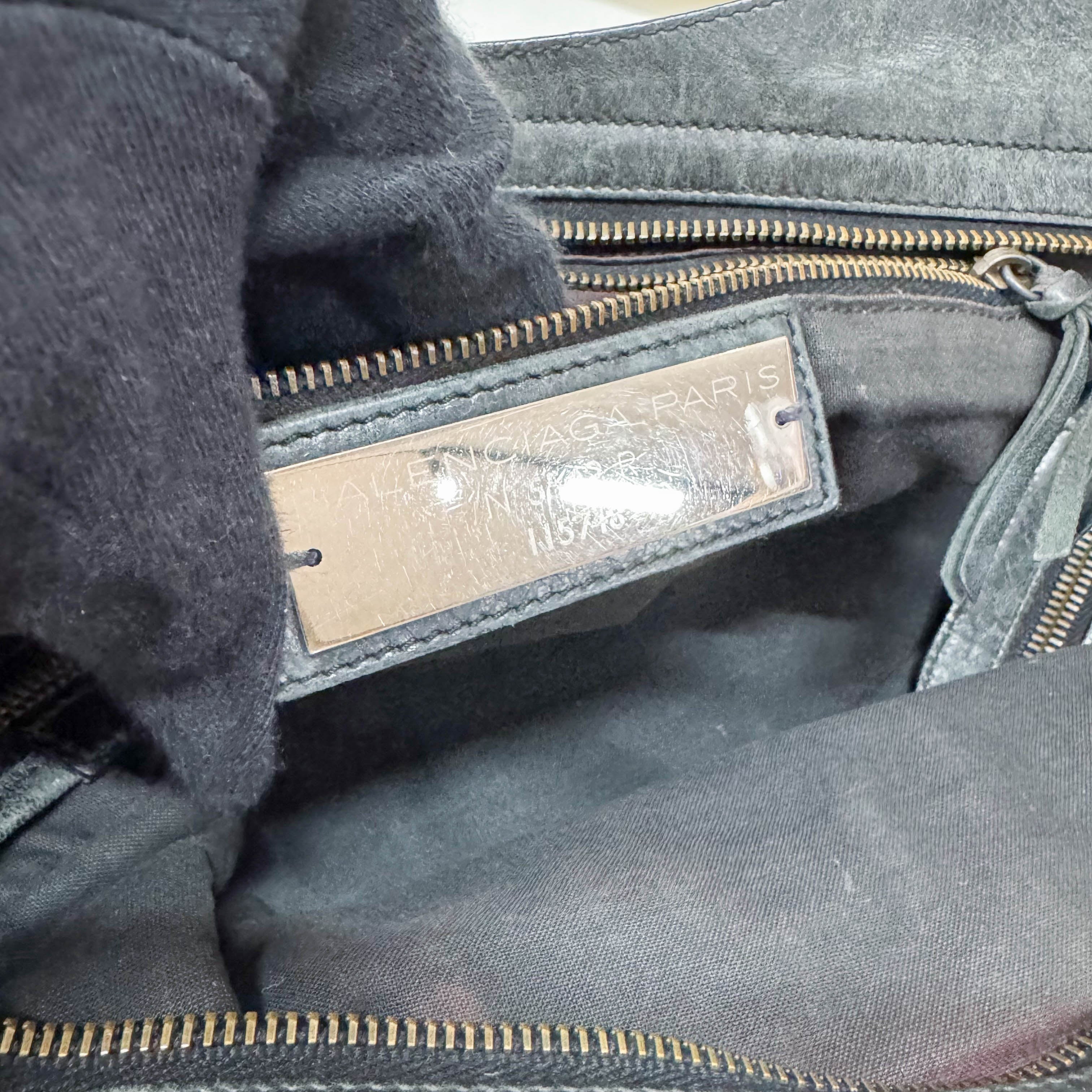 The First Grey Calfskin Leather Two Way Bag