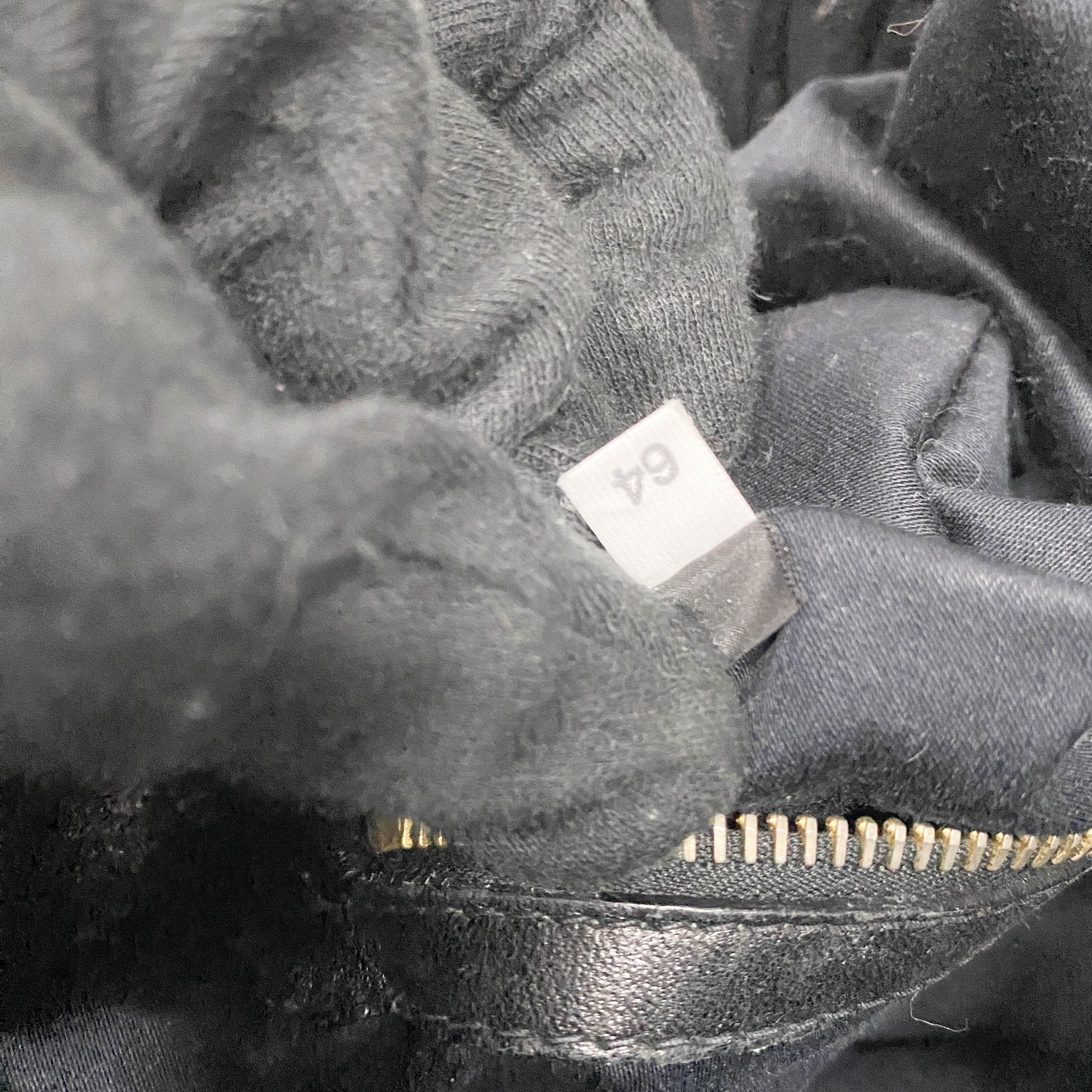 Vitello Black Calfskin Leather Two Way Bag