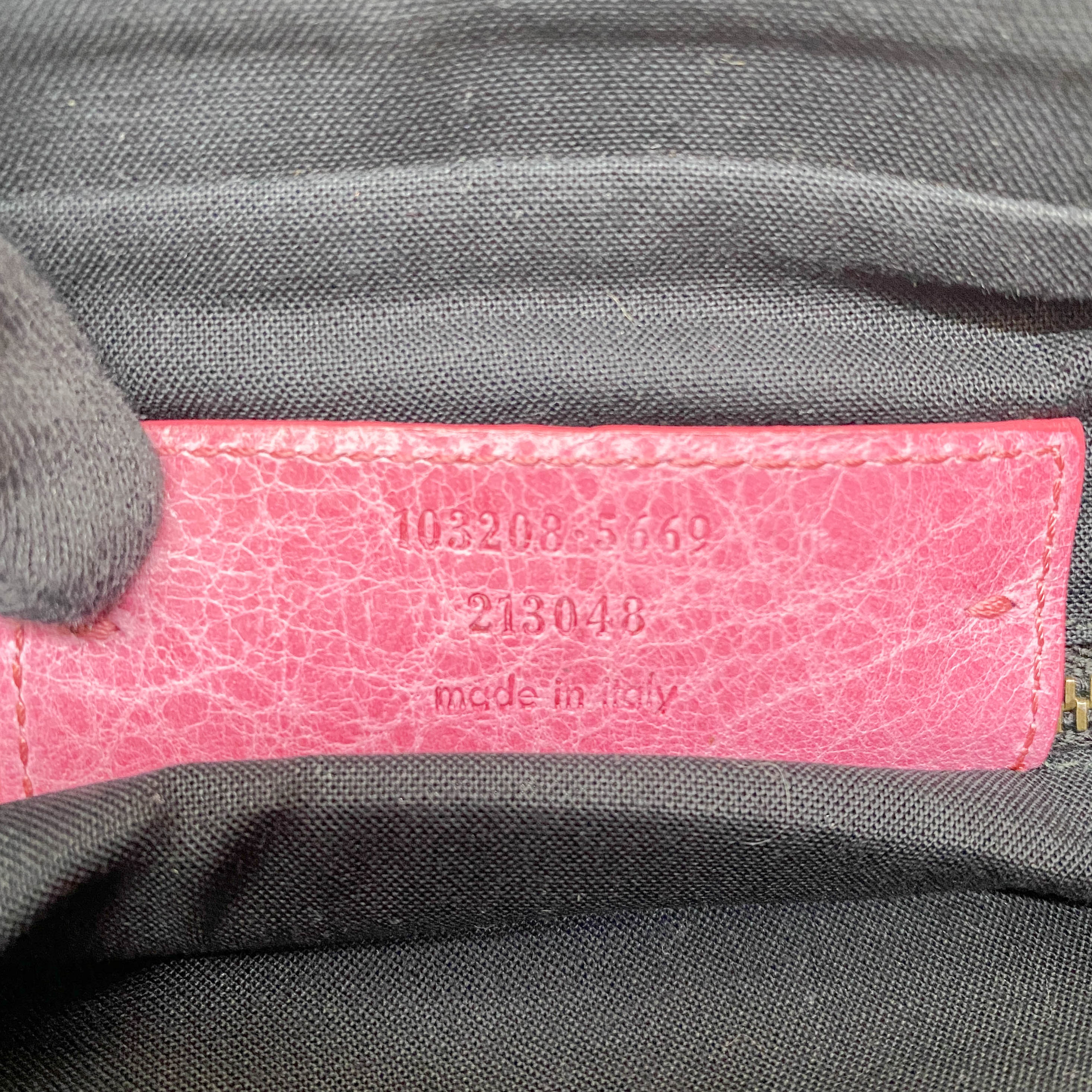 The First Pink Calfskin Leather Two Way Bag