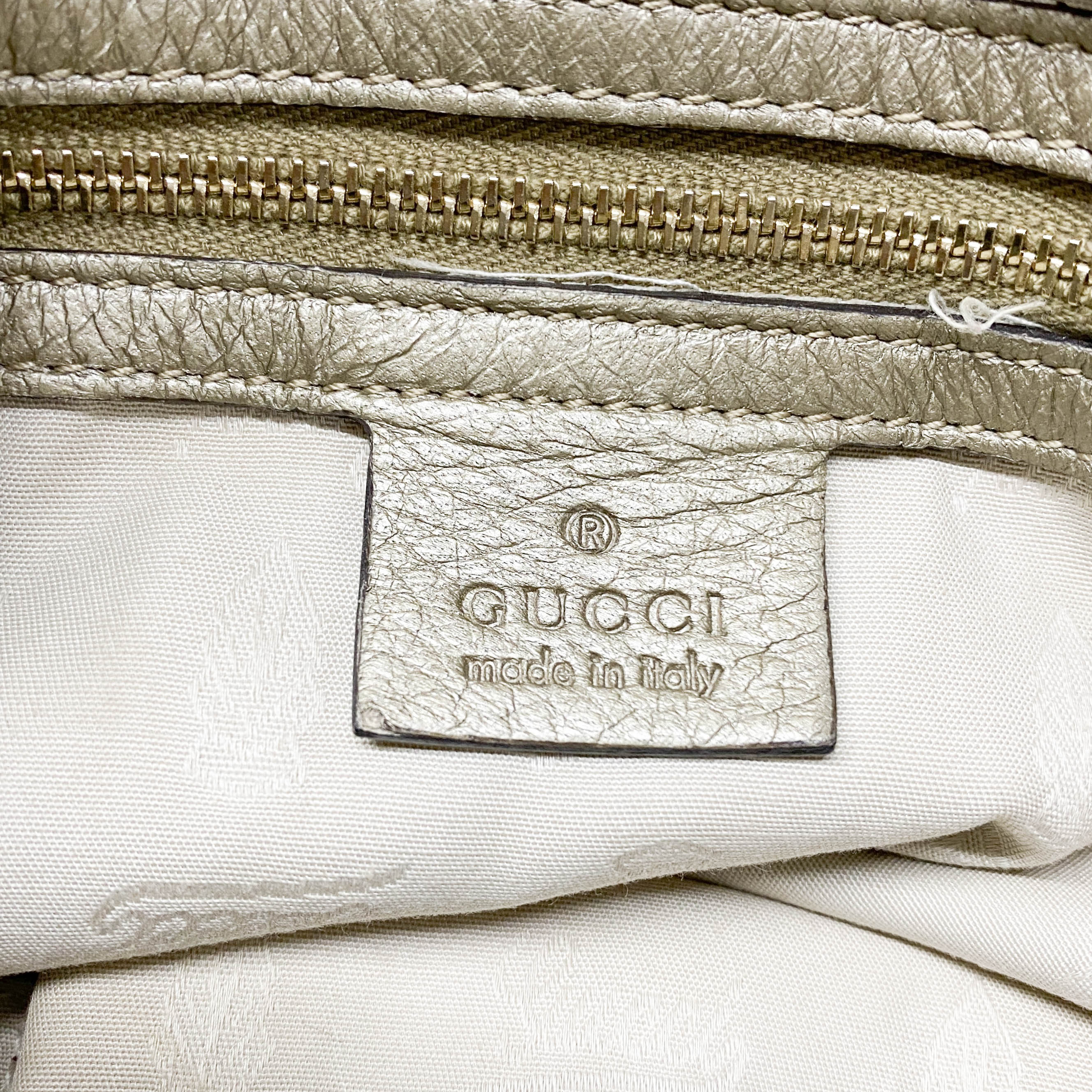 Jackie Gold Metallic Shoulder Bag