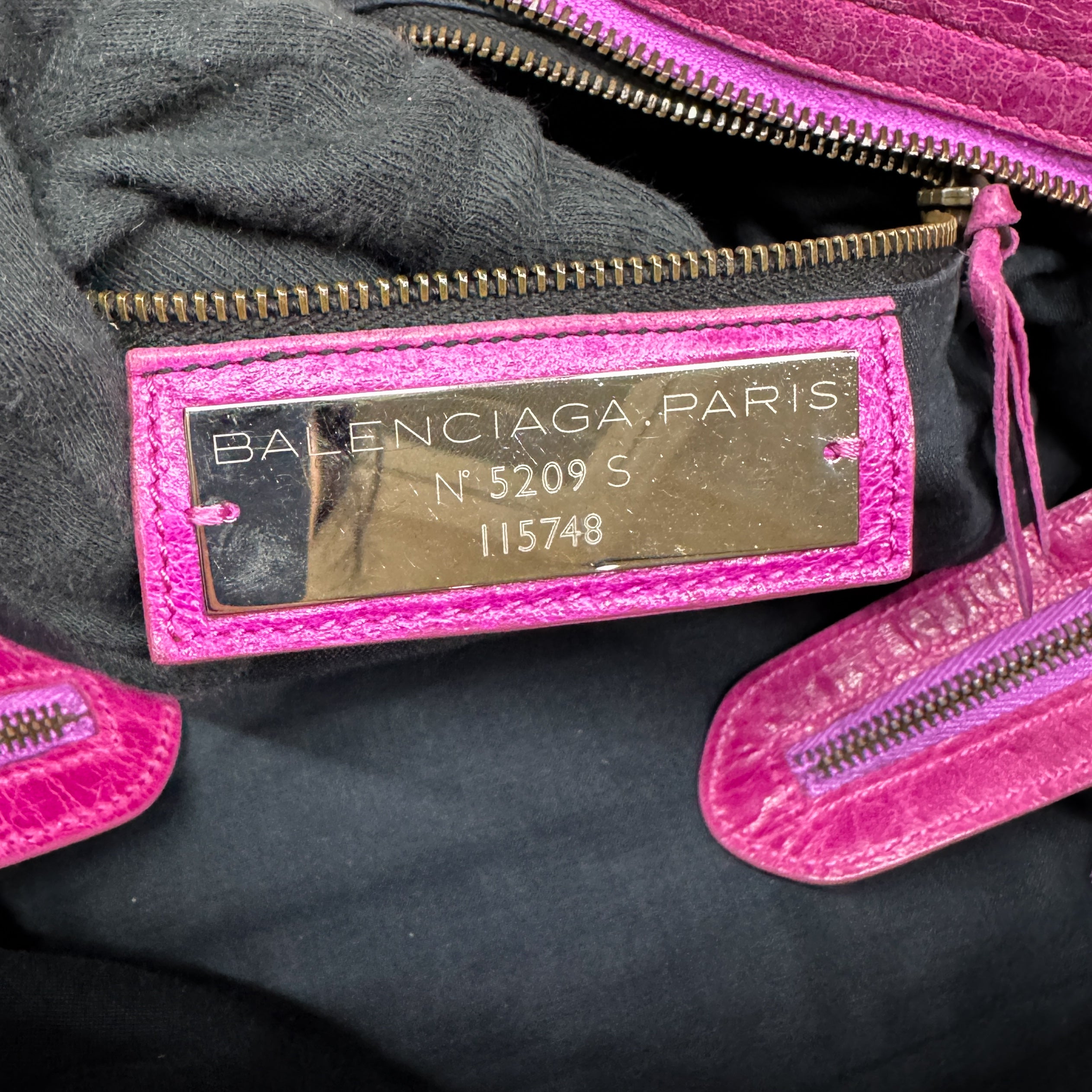 The City Pink Calfskin Leather Two Way Bag