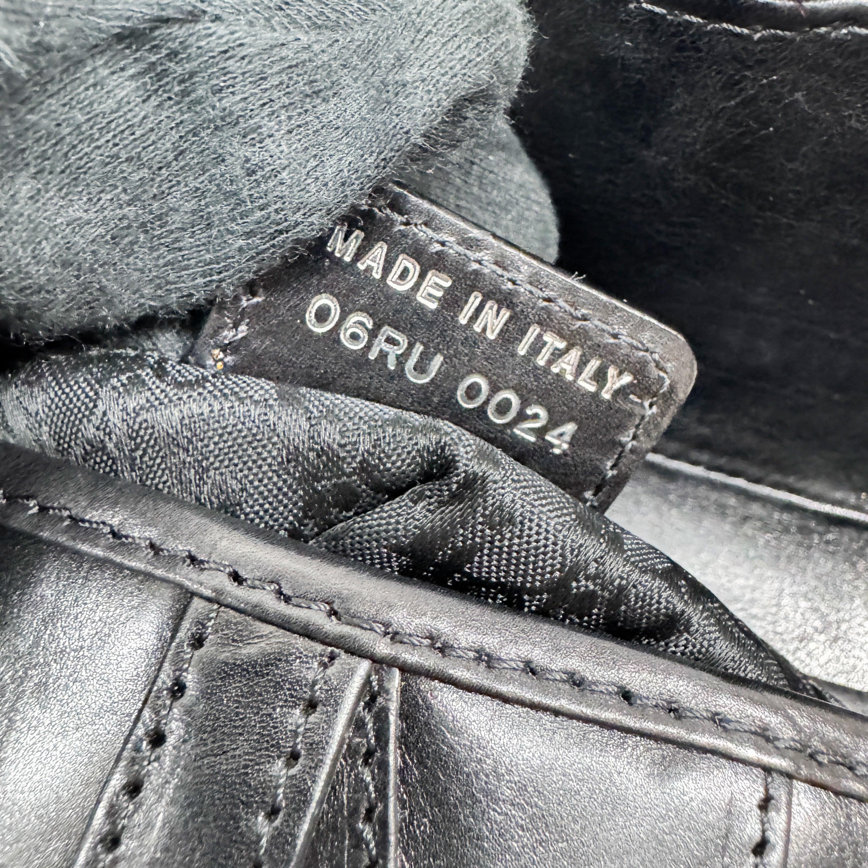 Hardcore Piercing Black Leather Shoulder Bag