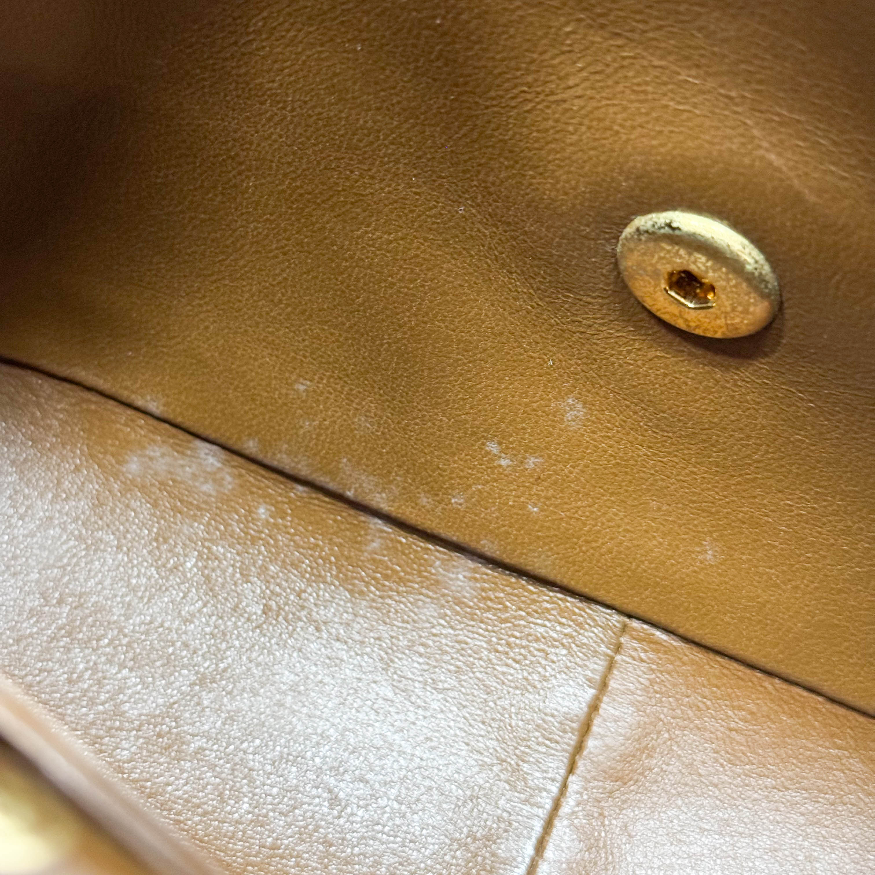 Timeless Classic Matelassé Brown Leather Shoulder Bag