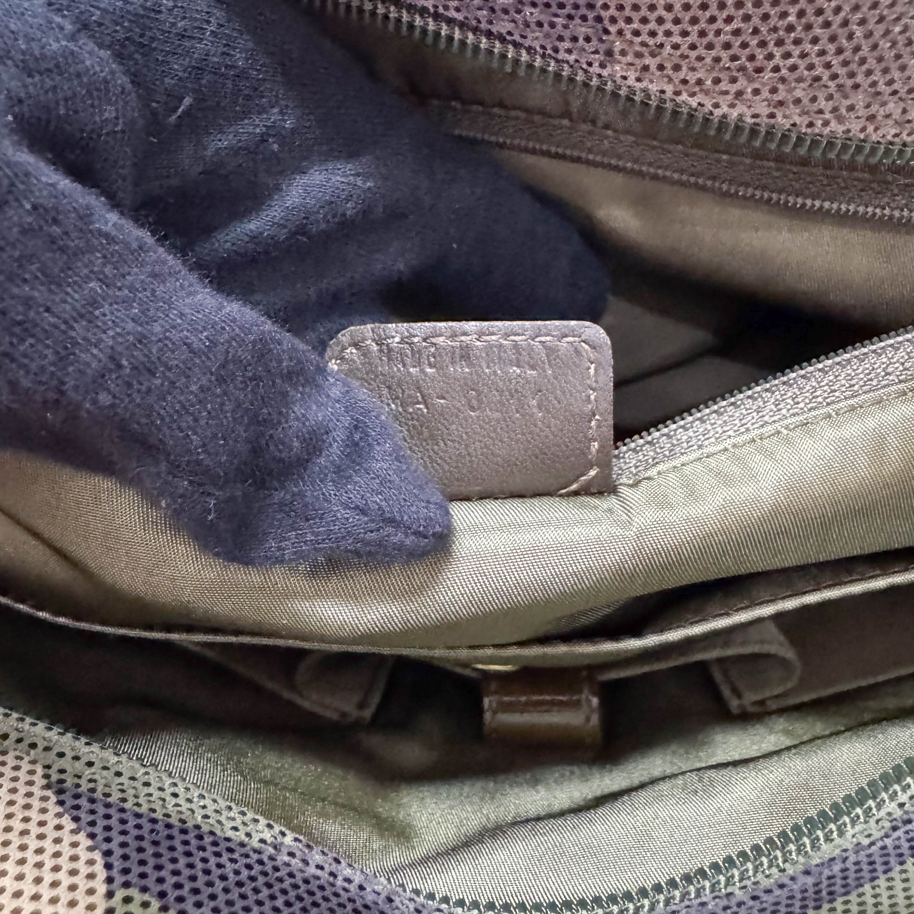 Vintage Green Camouflage Canvas Hand Bag