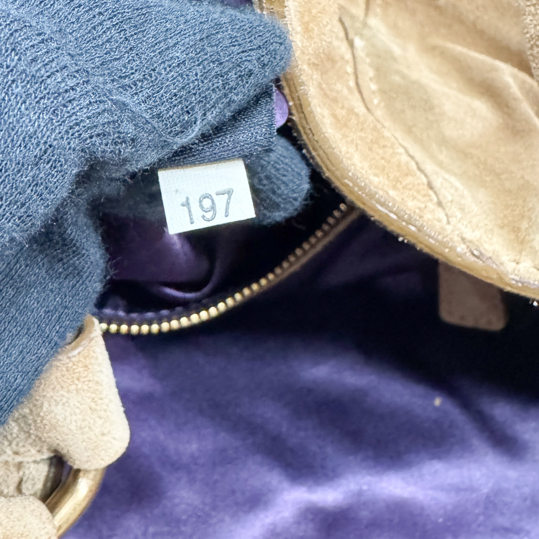 Vintage Brown Suede Shoulder Bag