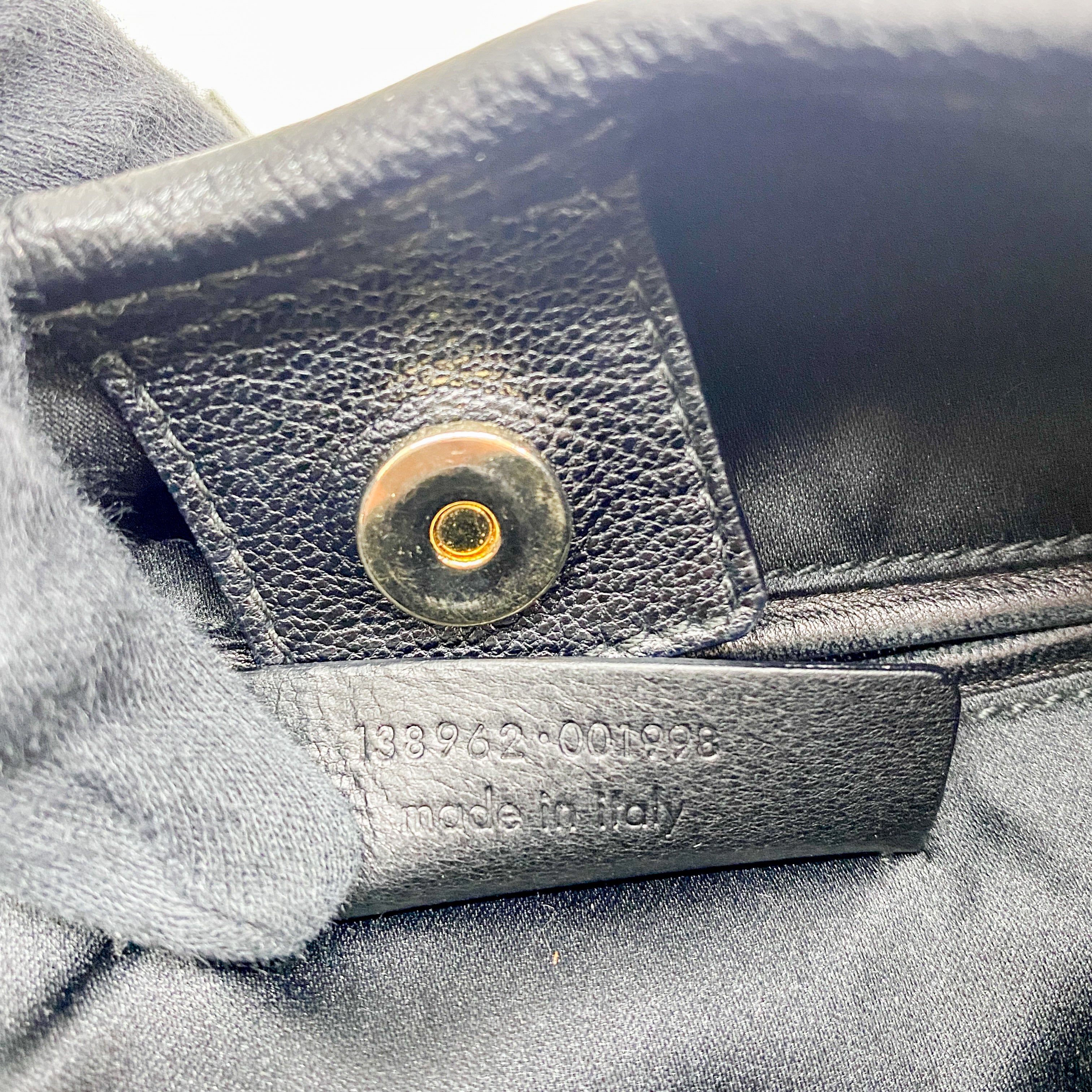 Fringe Black Suede Hobo Bag