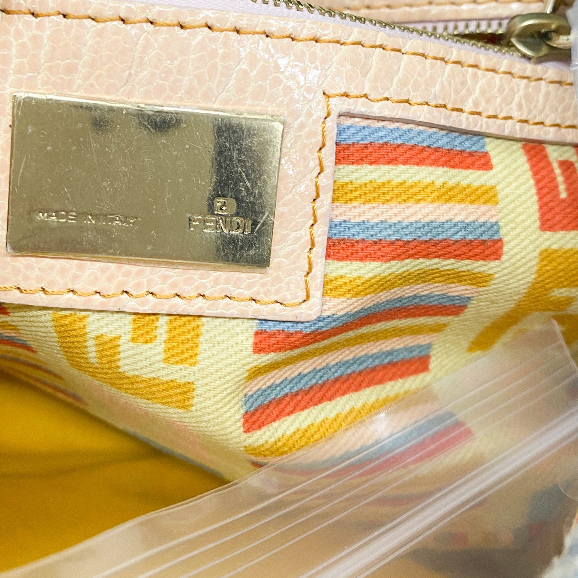 Baguette Blue Denim Shoulder Bag