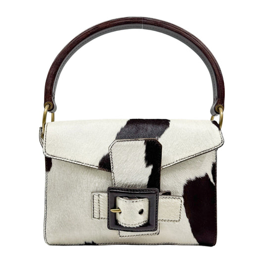 Vintage Multi-color Cow Print Pony Hair Shoulder Bag