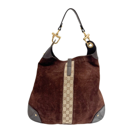 Jackie Brown Suede Shoulder Bag
