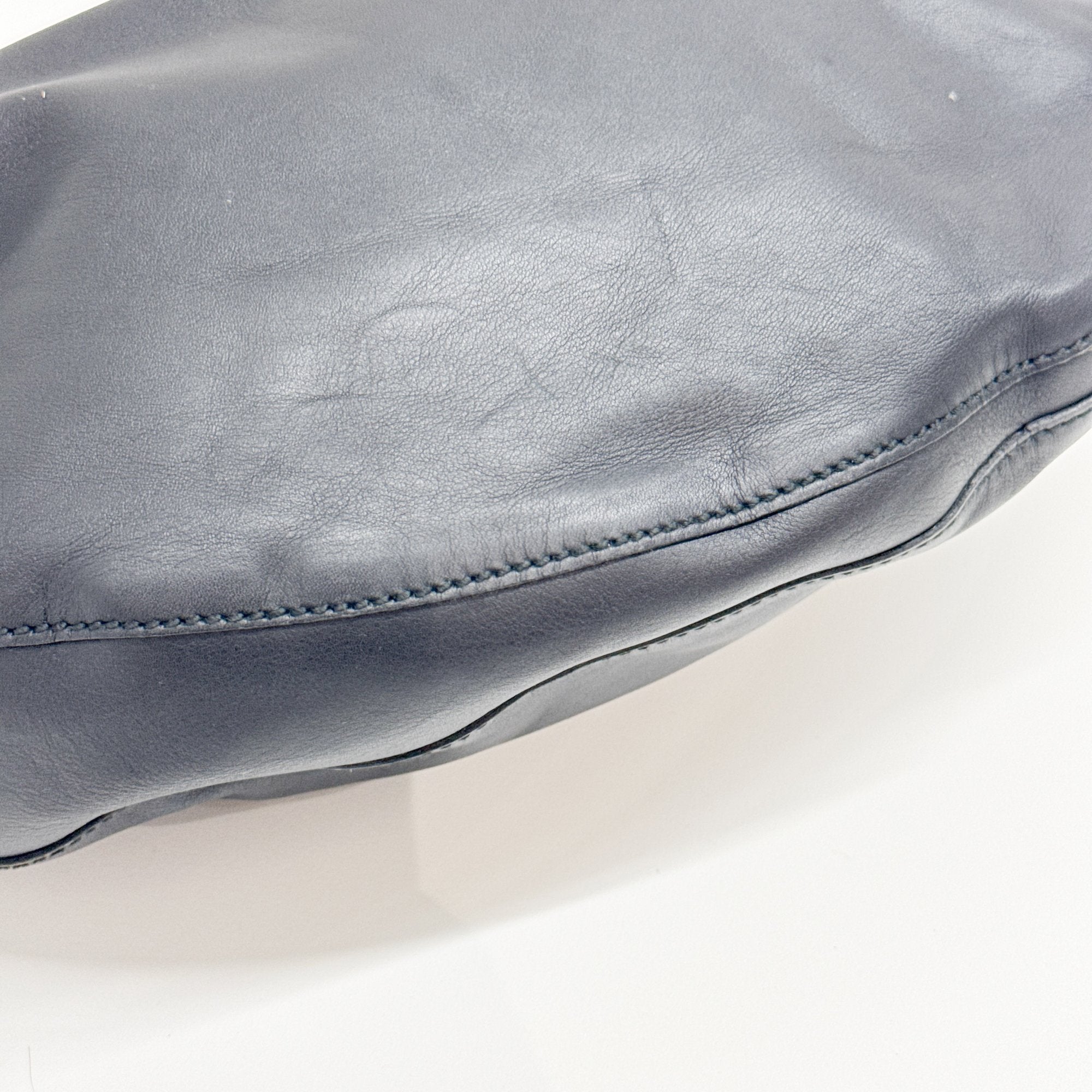 Black Leather Hobo Bag