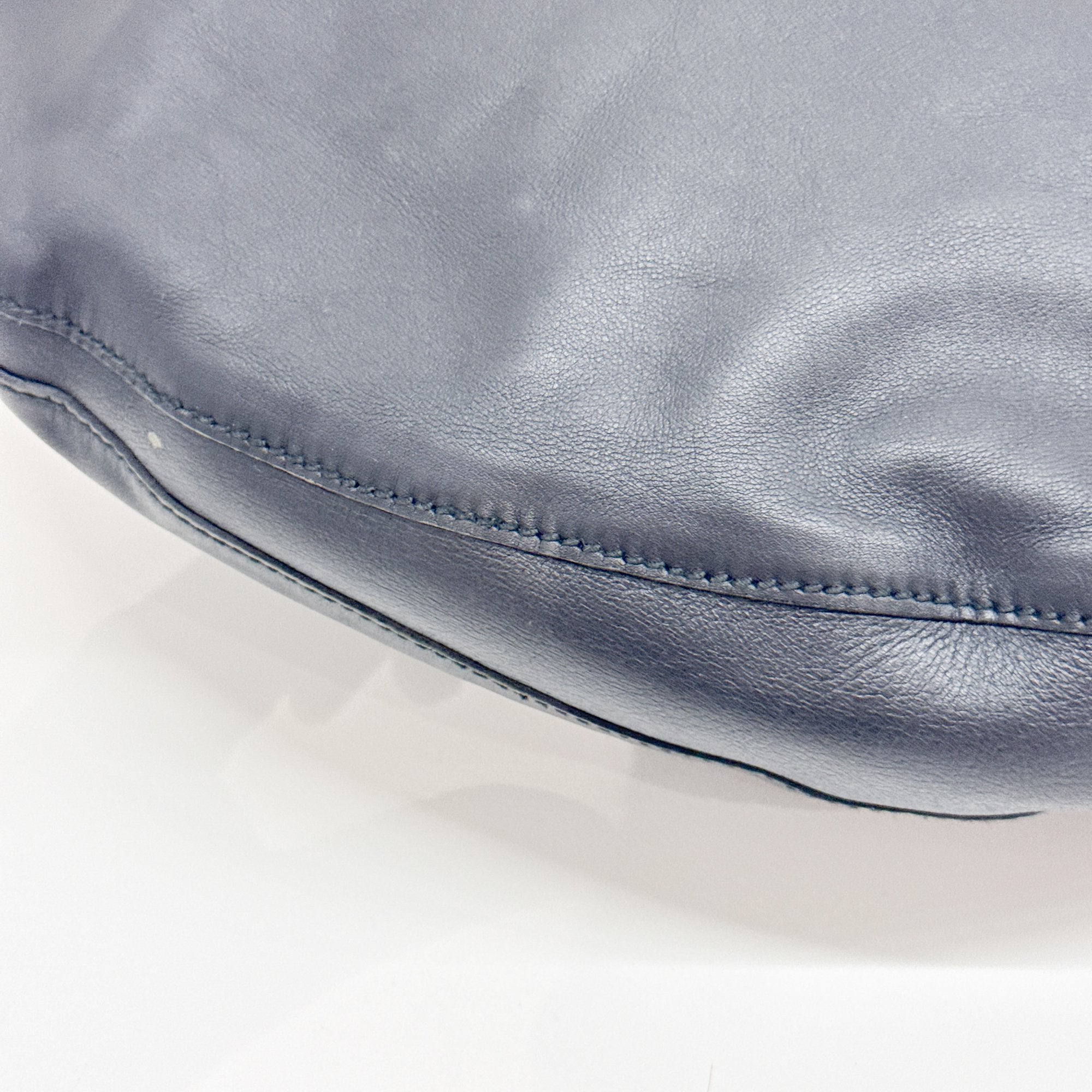 Black Leather Hobo Bag