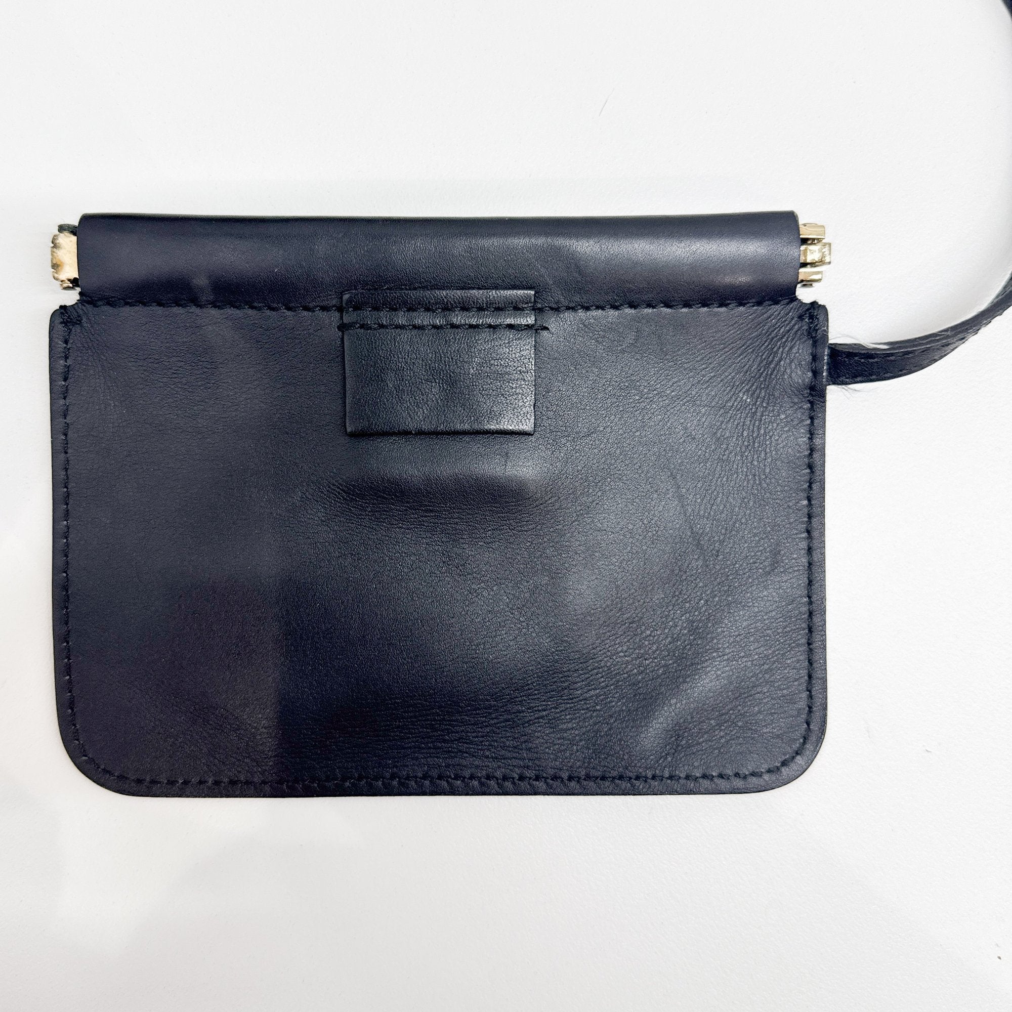 Black Leather Hobo Bag
