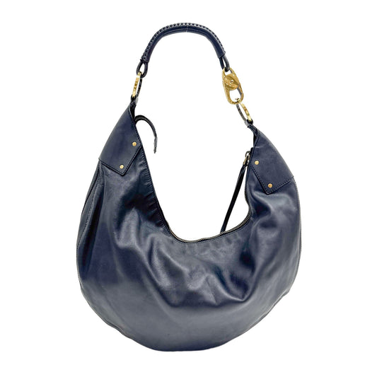 Black Leather Hobo Bag