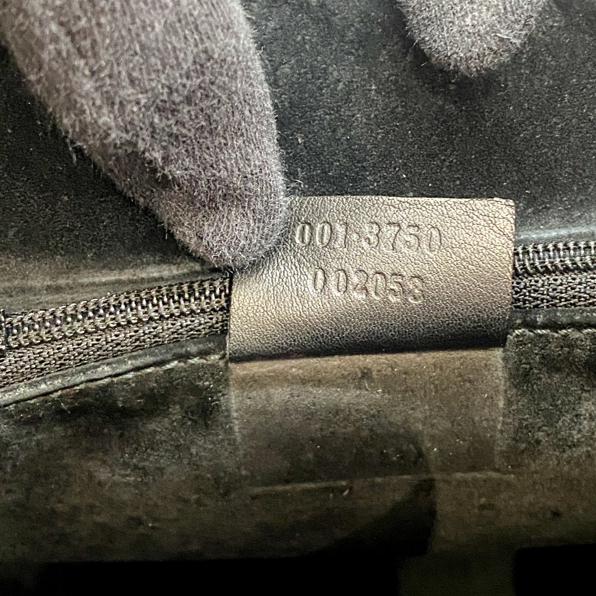 Black Leather with Acrylic Handle Tote Bag