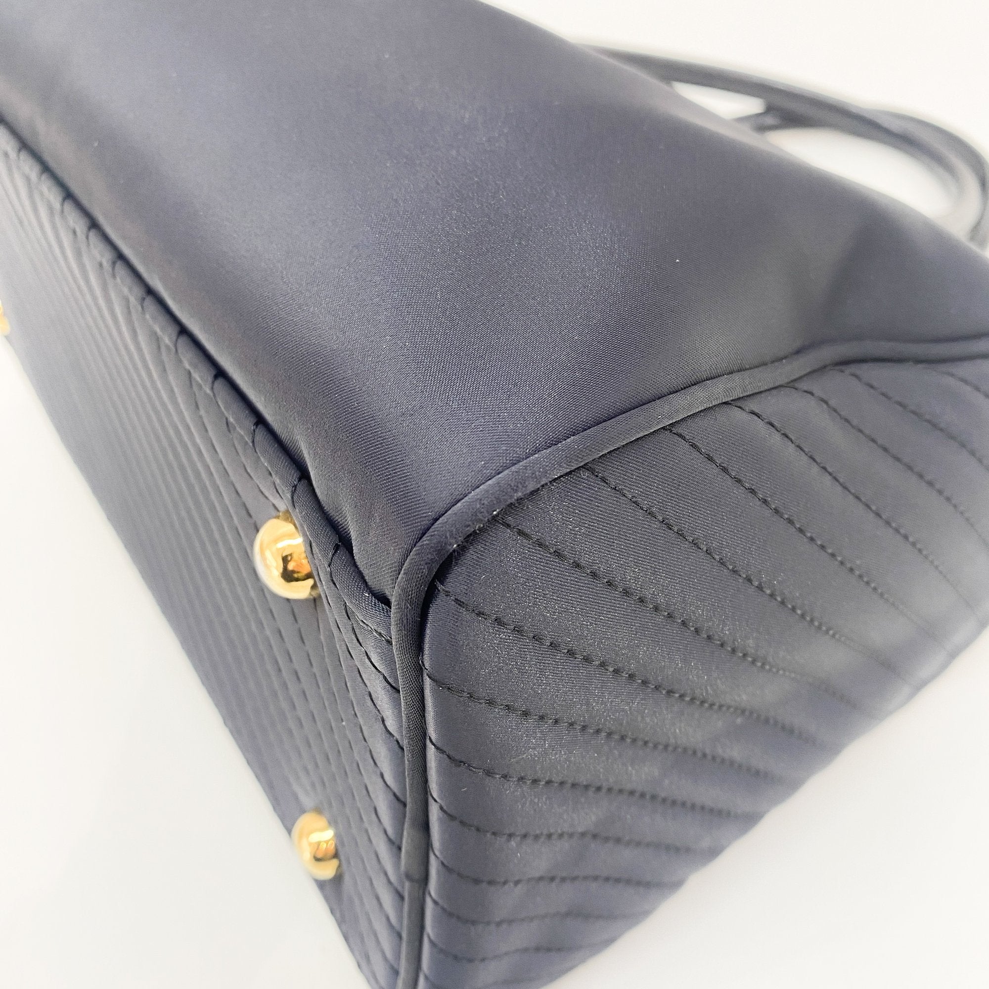 Black Nylon Hand Bag