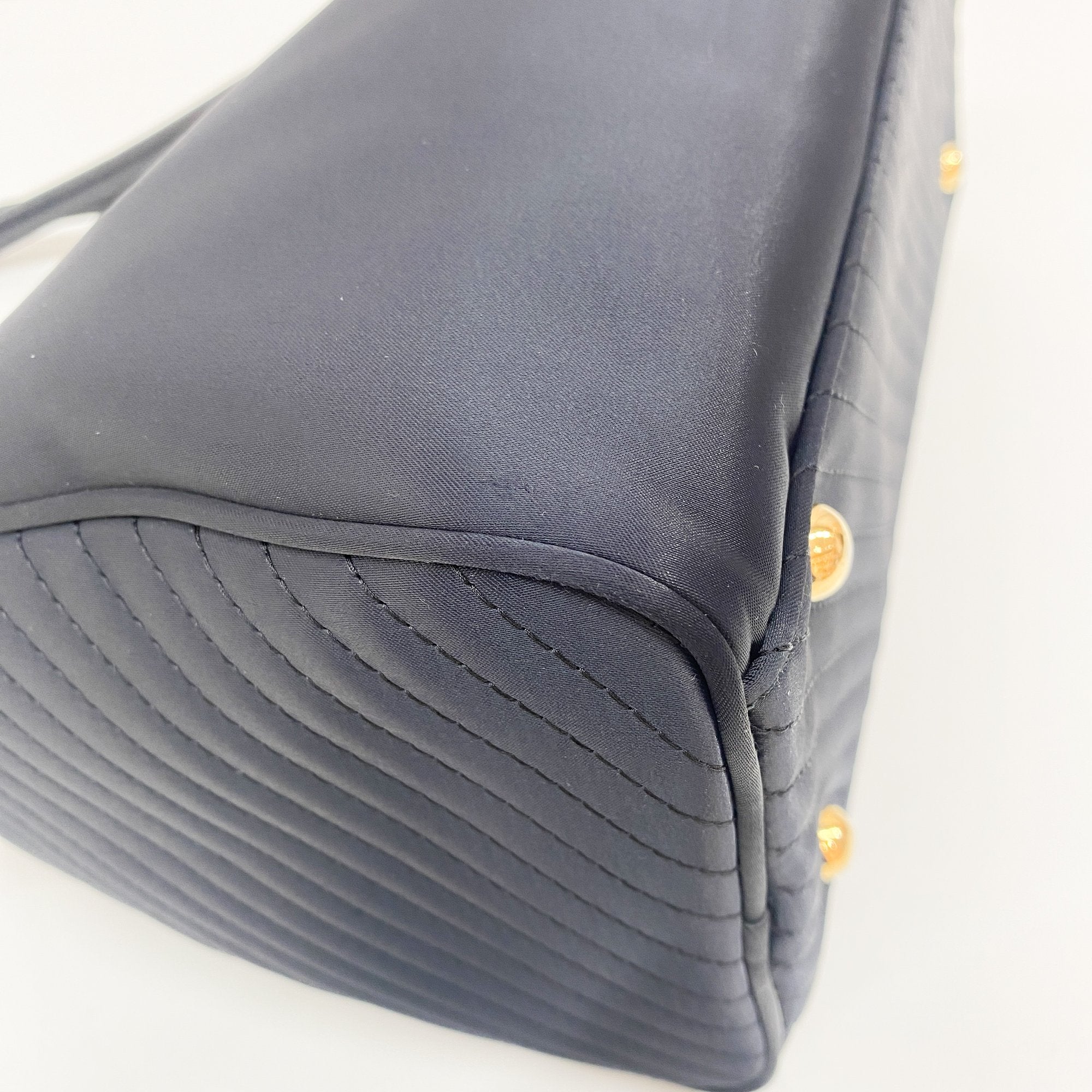 Black Nylon Hand Bag