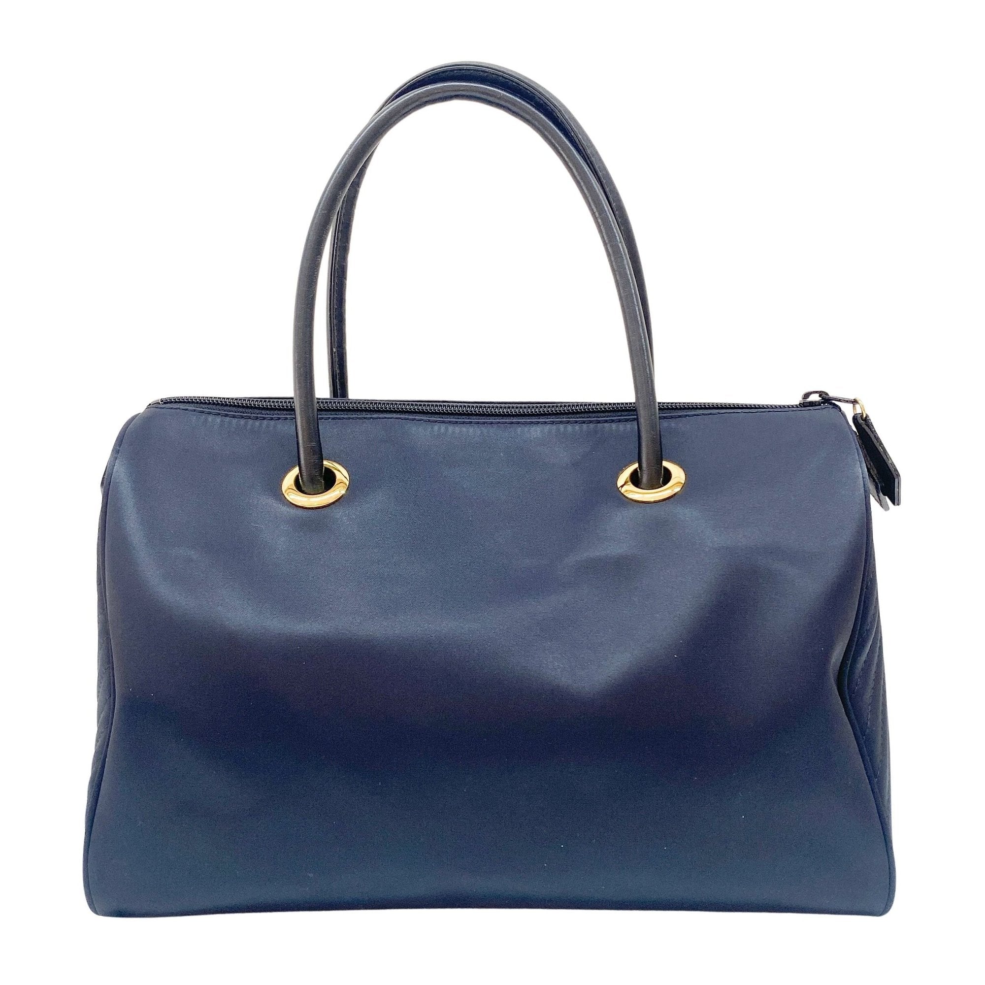 Black Nylon Hand Bag