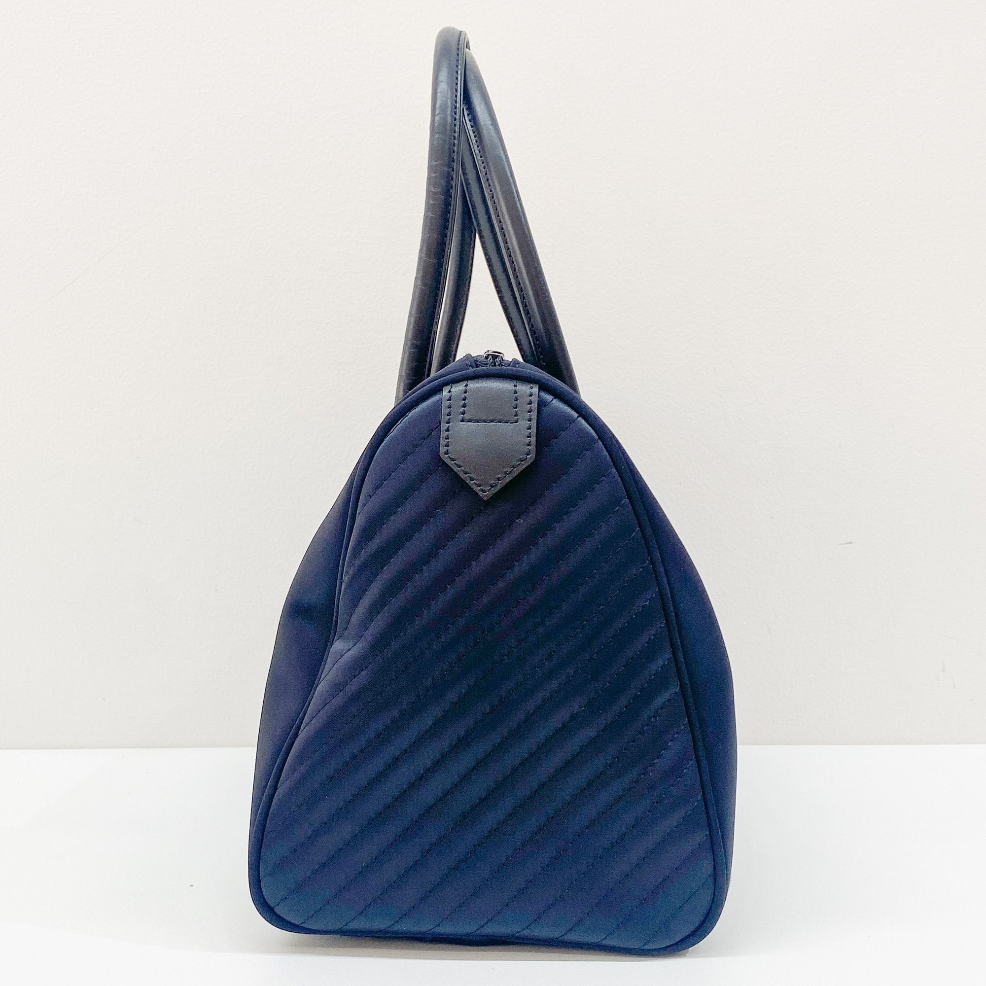 Black Nylon Hand Bag