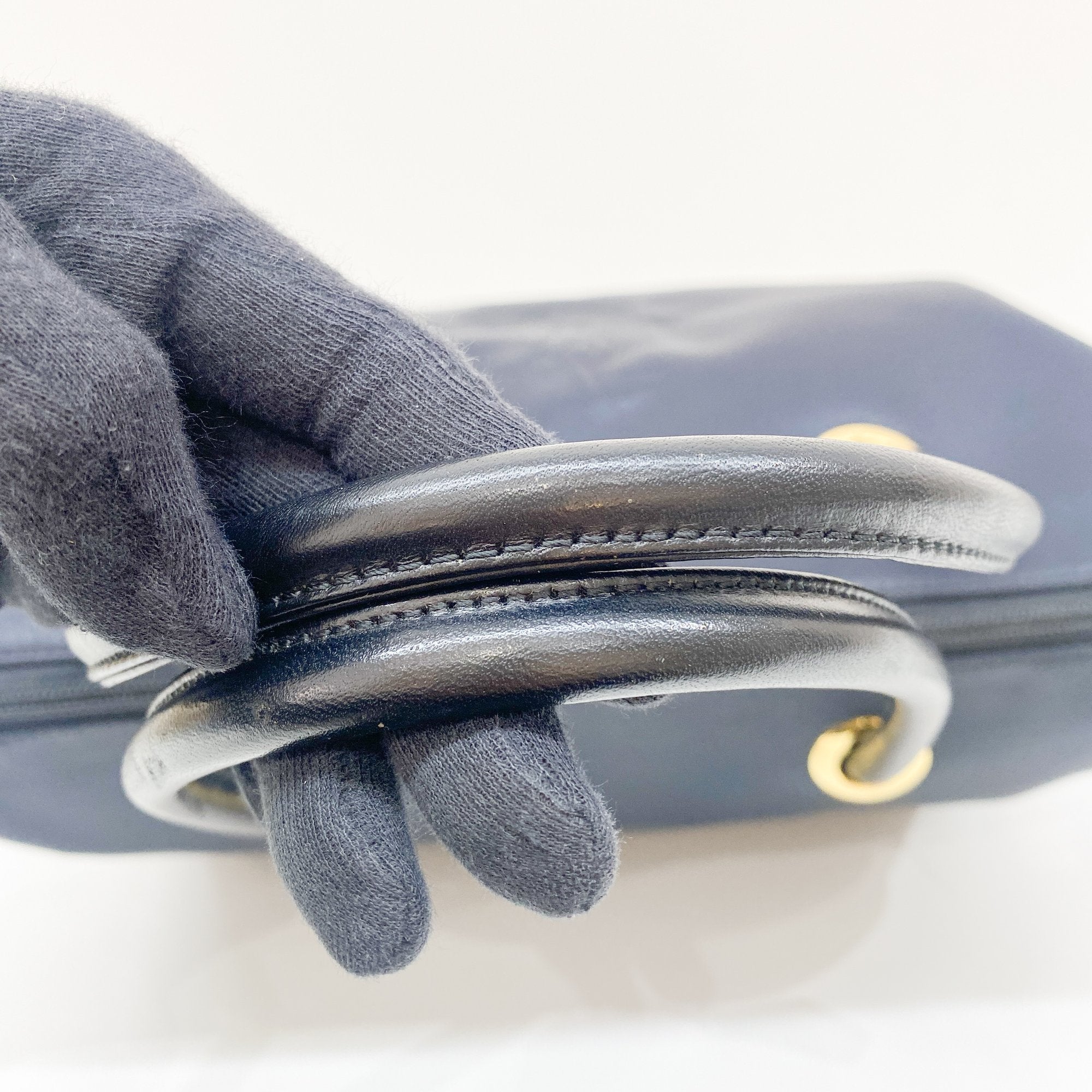 Black Nylon Hand Bag