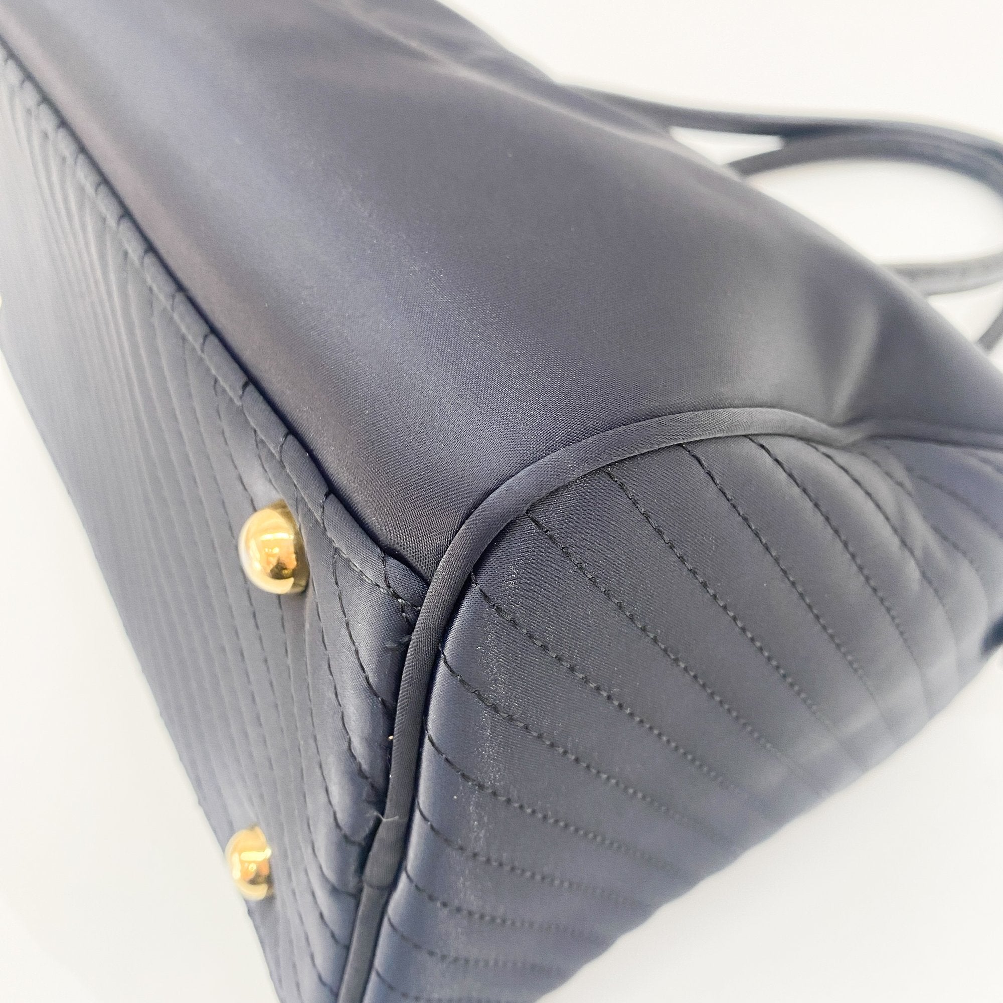 Black Nylon Hand Bag