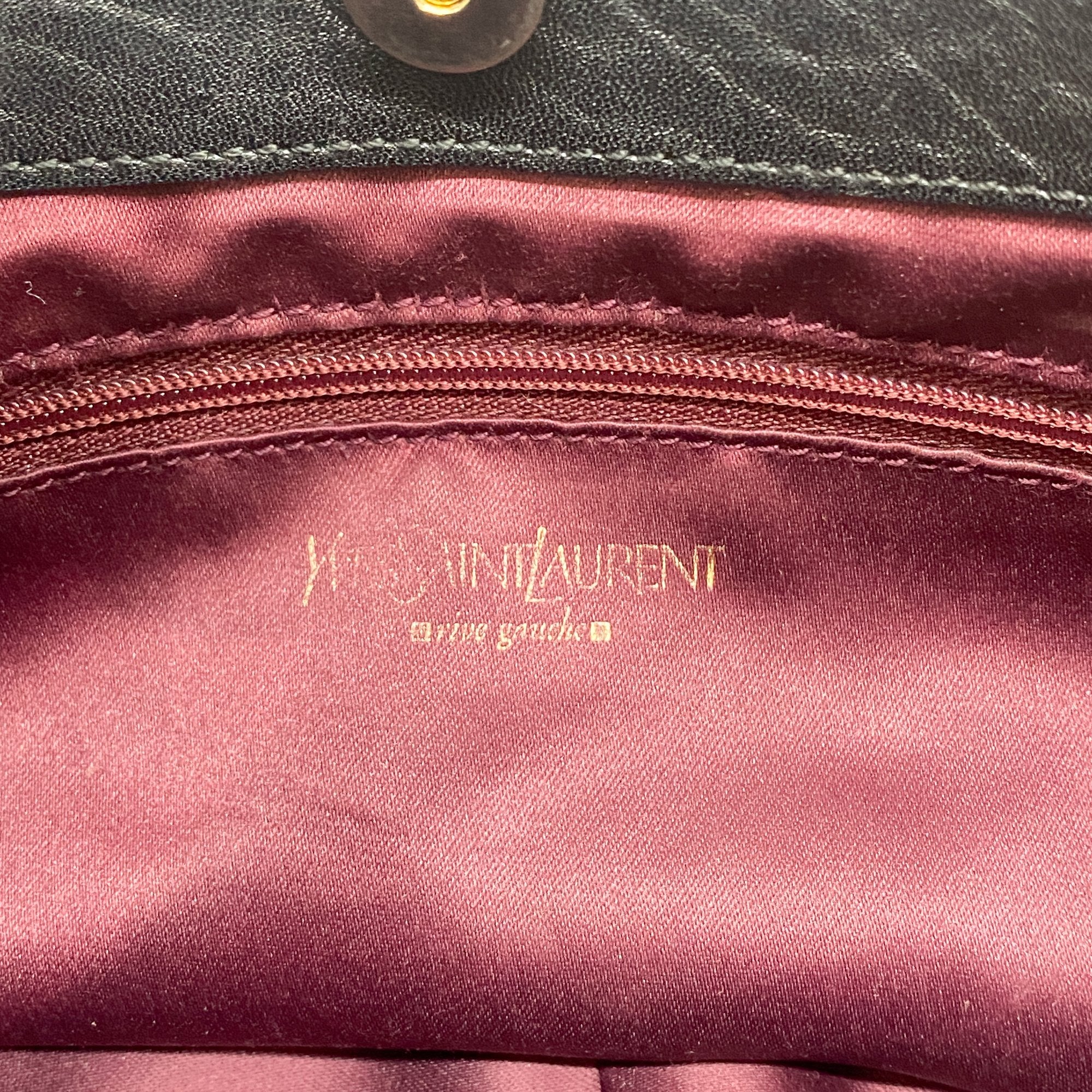 Black Leather with Gold Studs Shoulder Bag