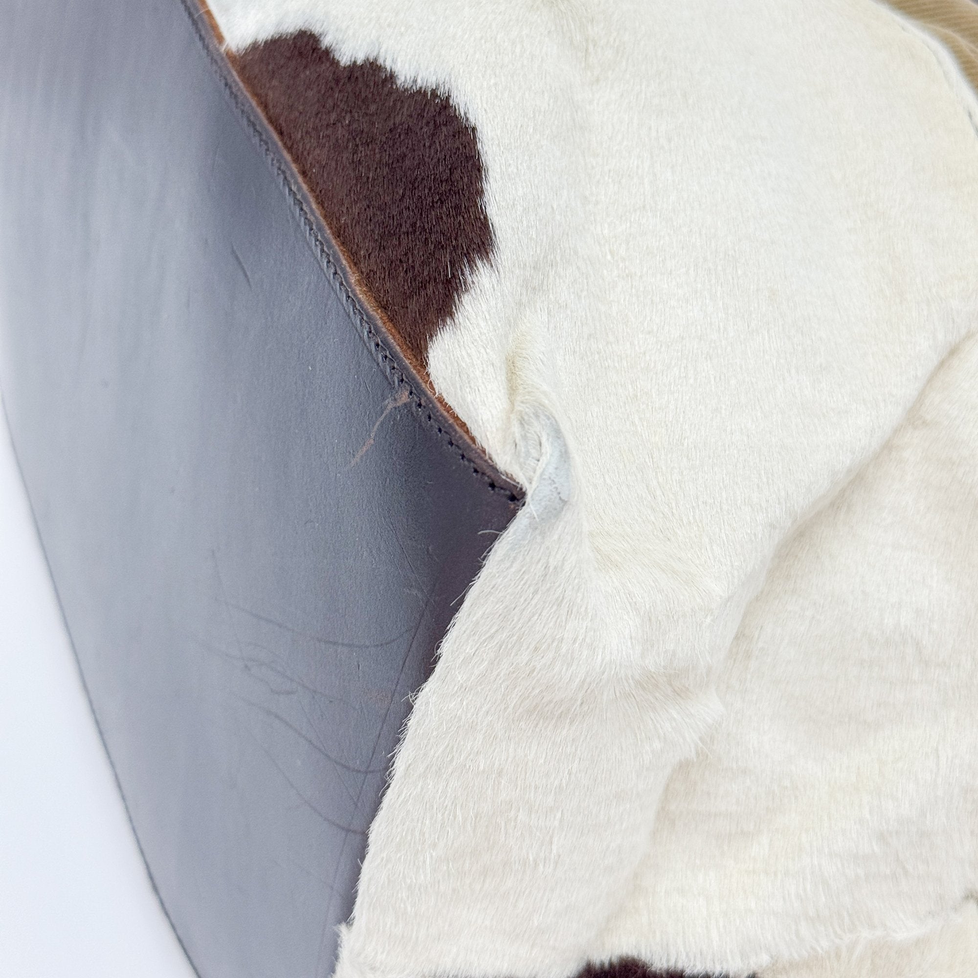 Multi-color Cashmere and Pony Hair Shoulder Bag