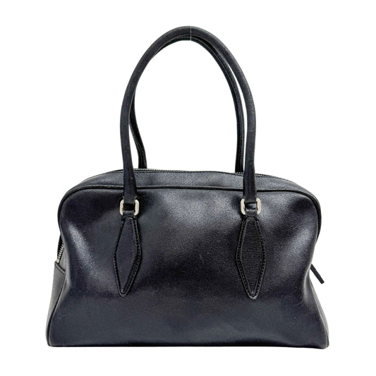 Black Leather Hand Bag