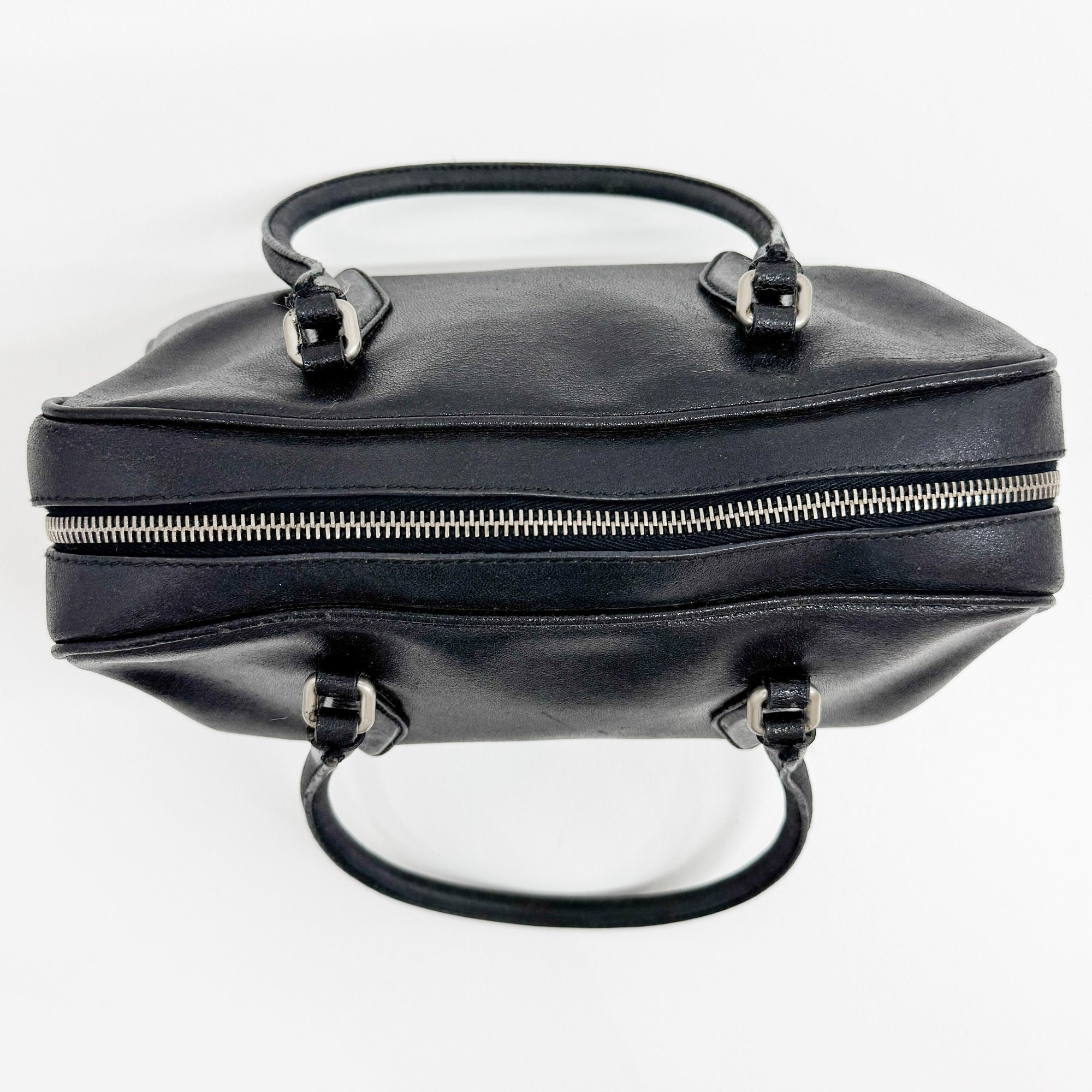 Black Leather Hand Bag
