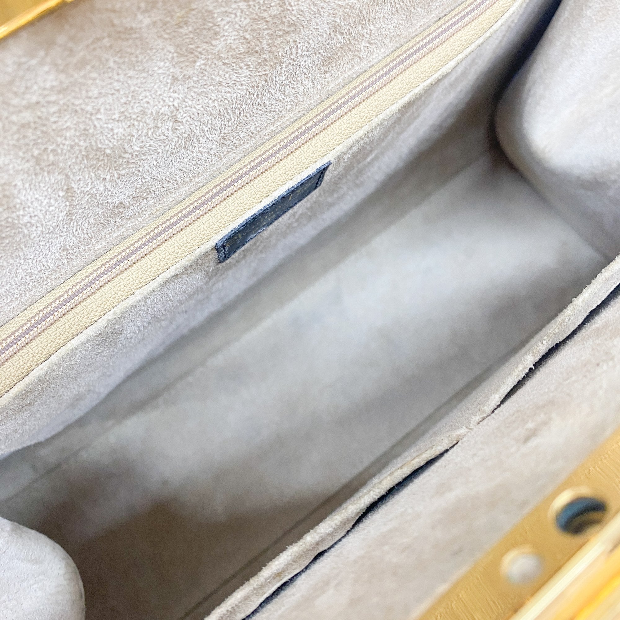 Black Leather Top Handle Hand Bag