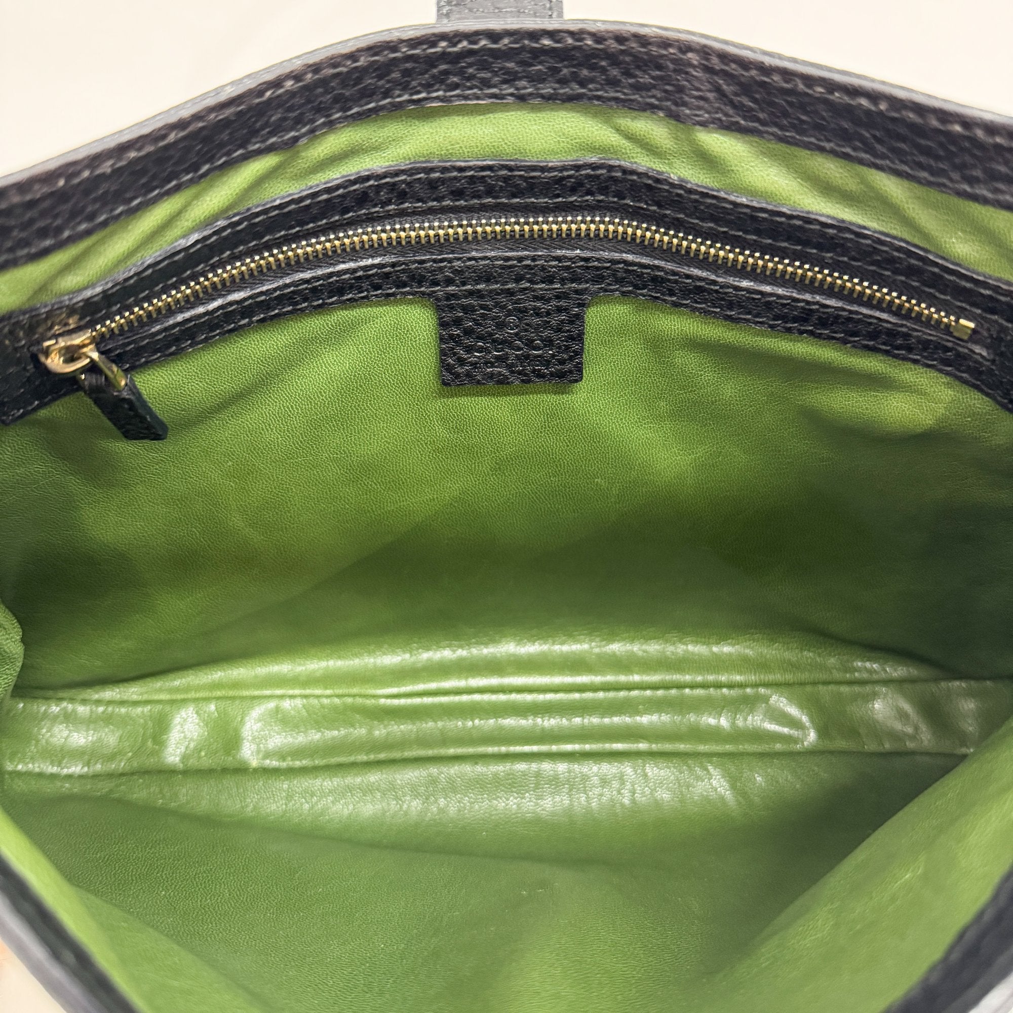 Jackie Black Leather Shoulder Bag