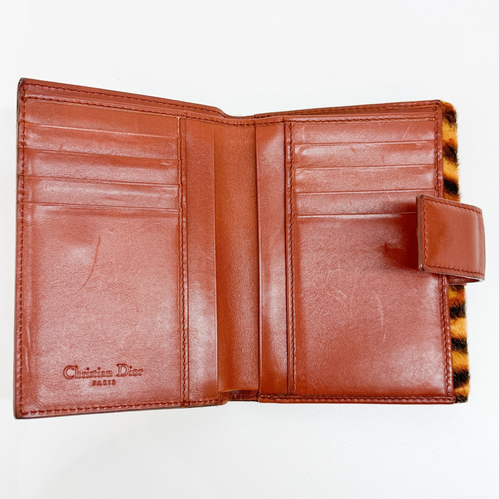 Brown Leopard Pony Hair Clutch Bag