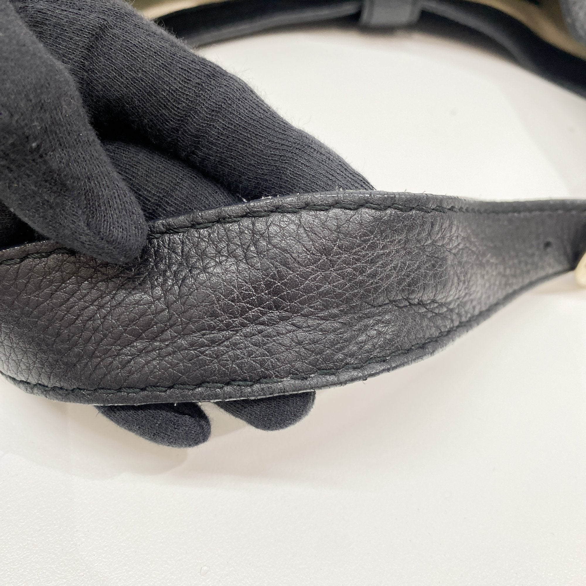 New Jackie Black Leather Shoulder Bag 1961