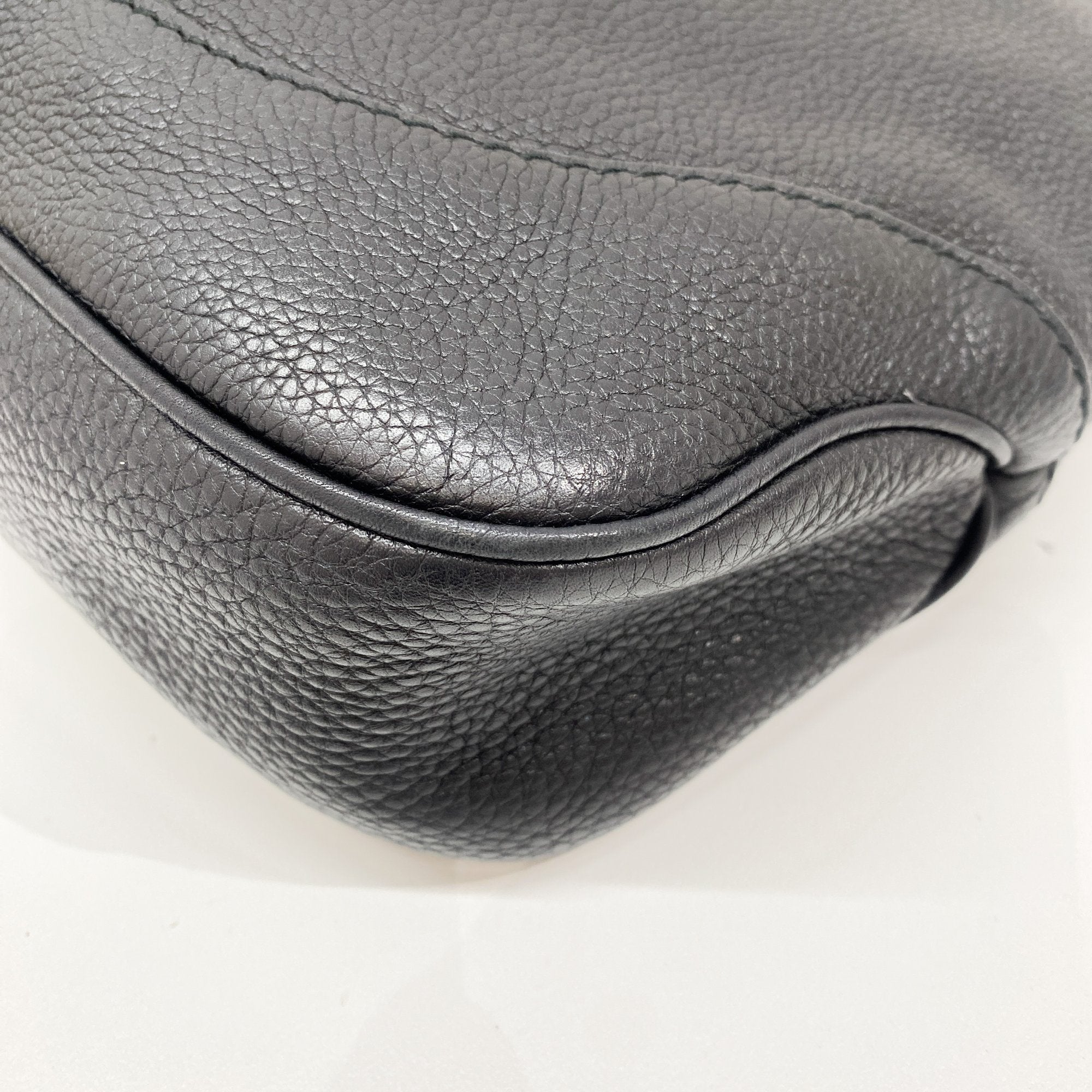 New Jackie Black Leather Shoulder Bag 1961