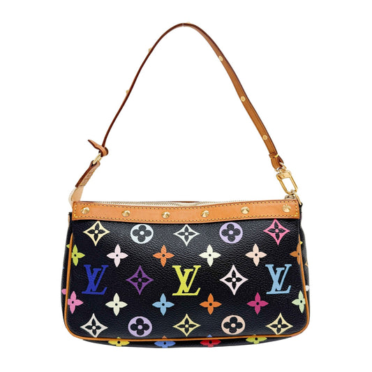 LV x Takashi Murakami Black Pochette Accesoire Bag