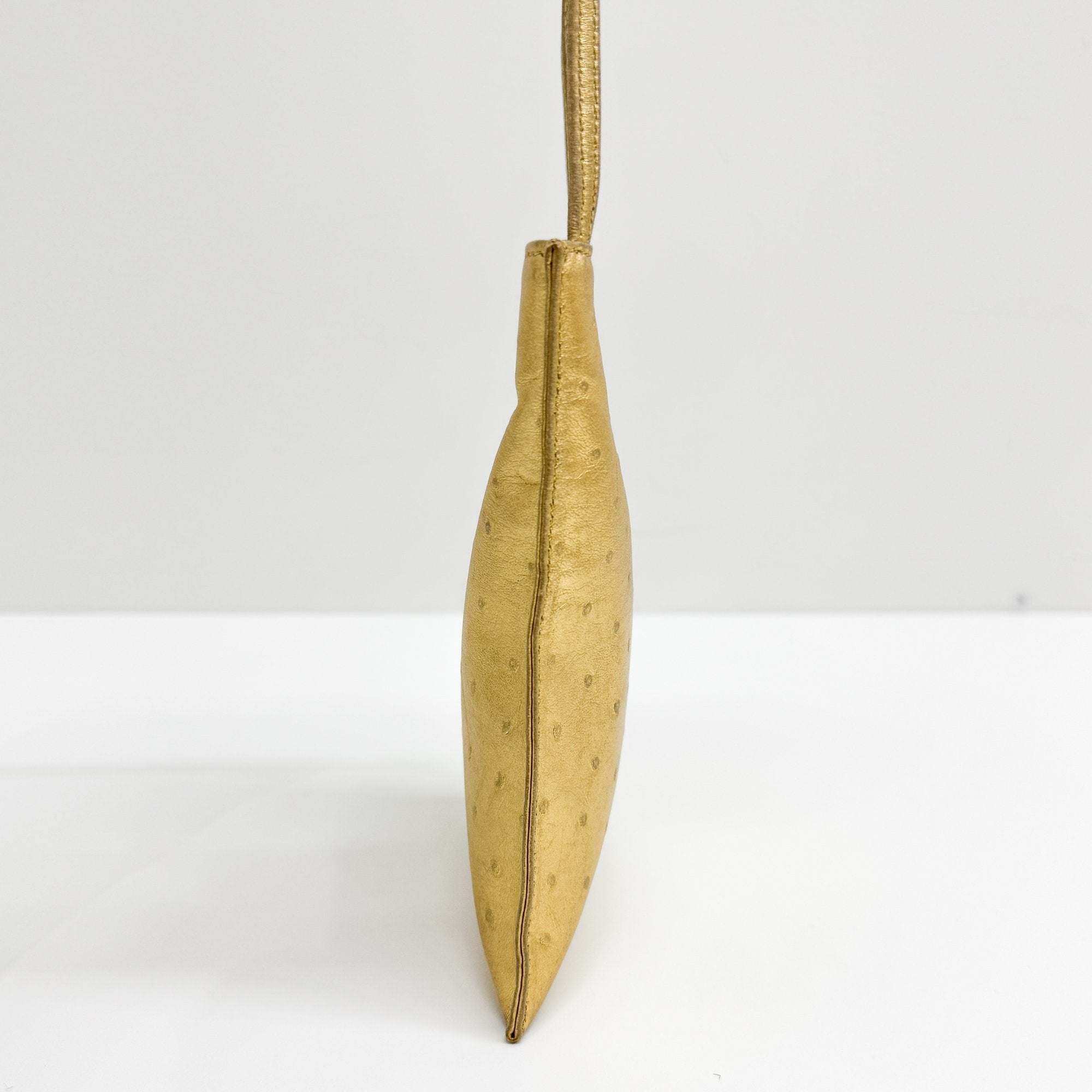 Gold Leather Mini Shoulder Bag