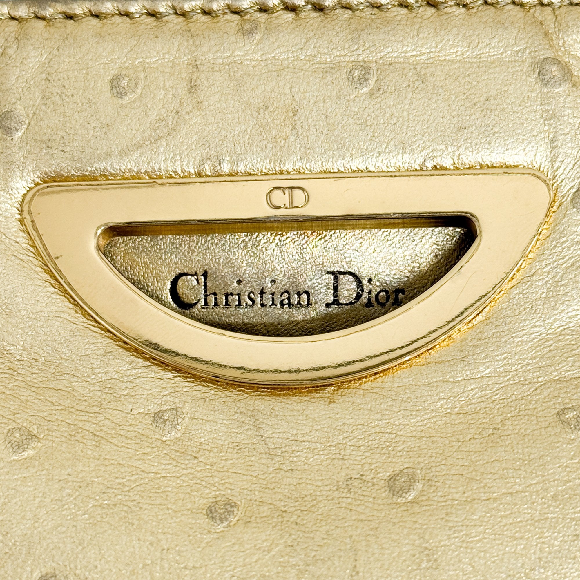 Gold Leather Mini Shoulder Bag