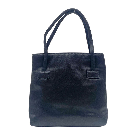 Black Satin Mini Hand Bag