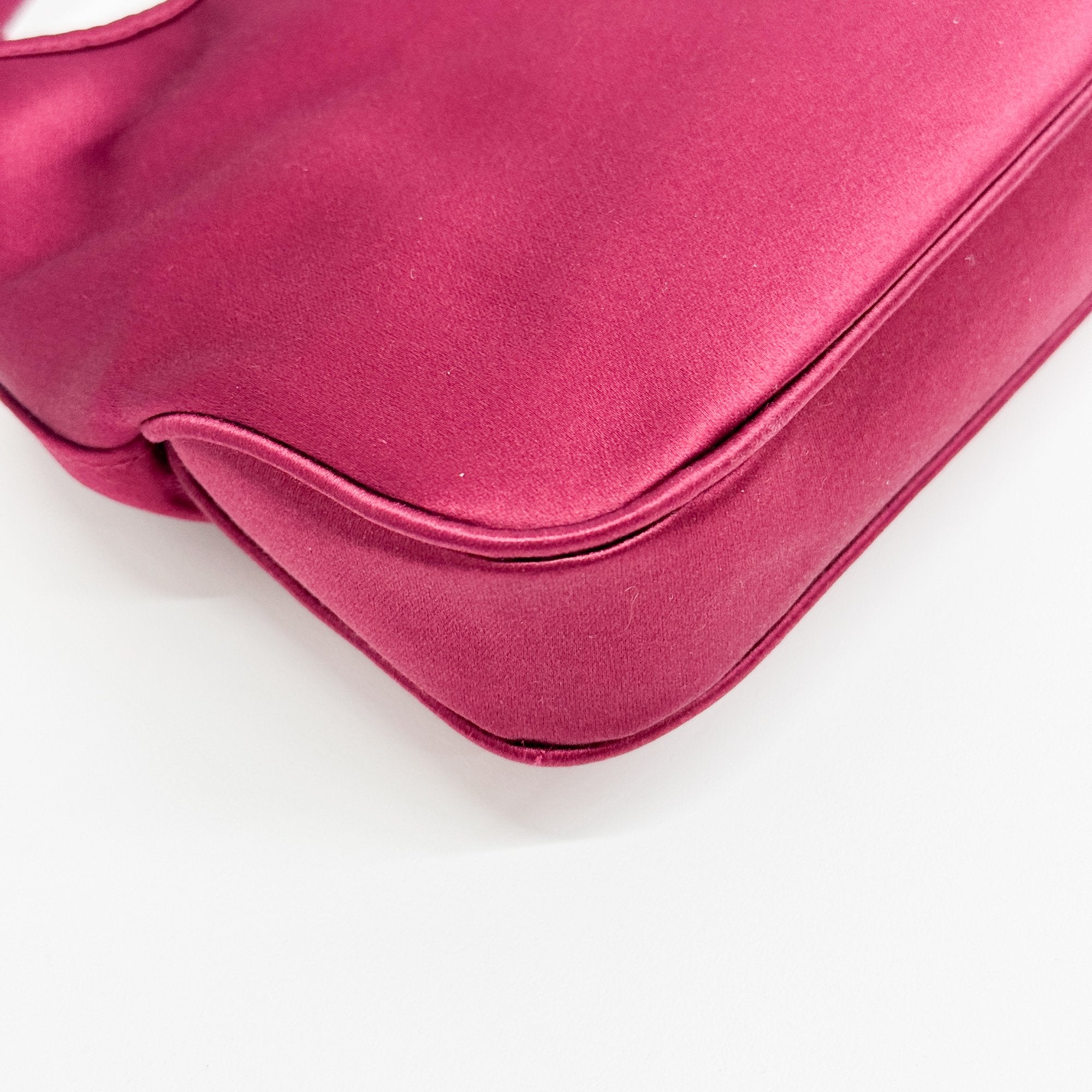 Jackie Red Satin Mini Hand Bag