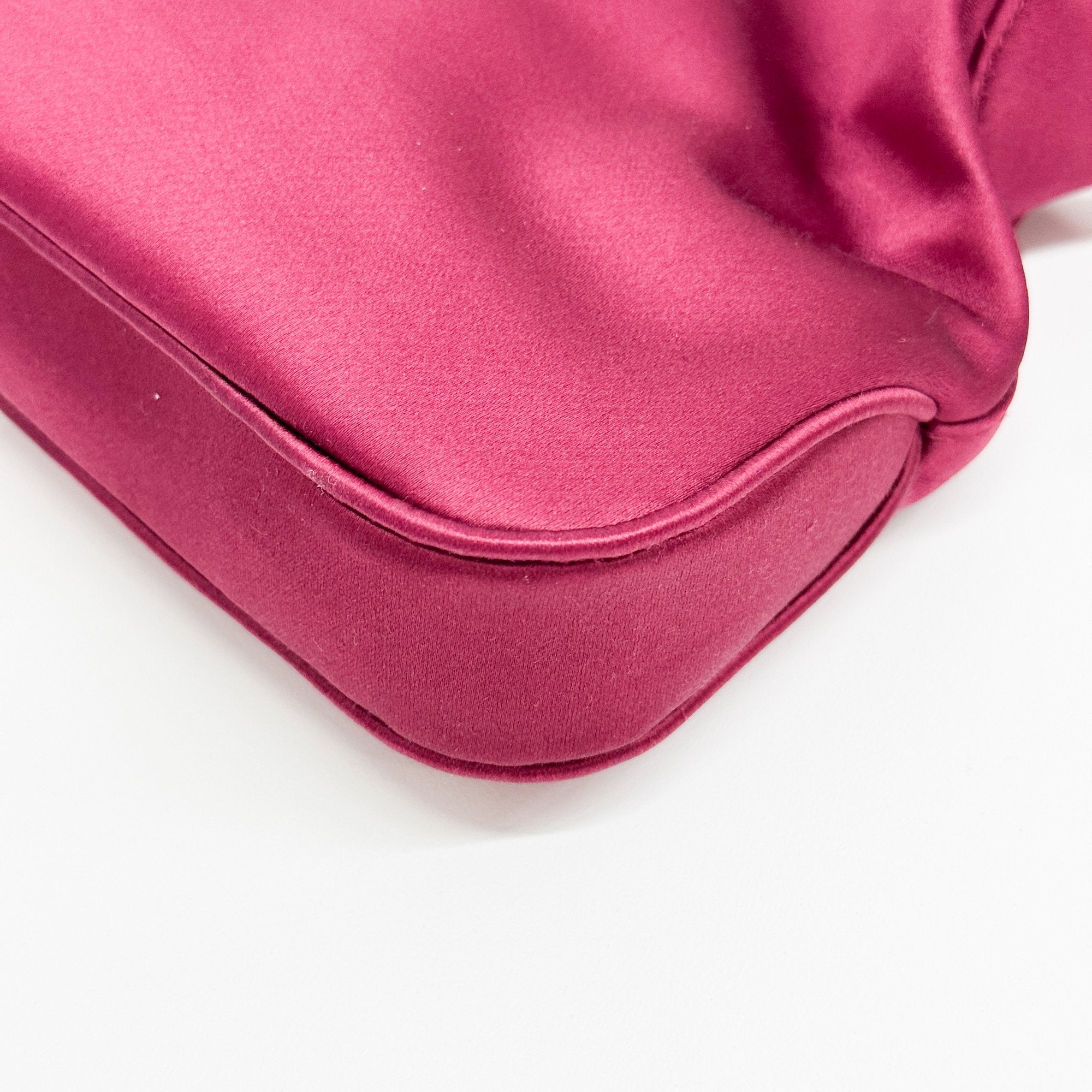 Jackie Red Satin Mini Hand Bag