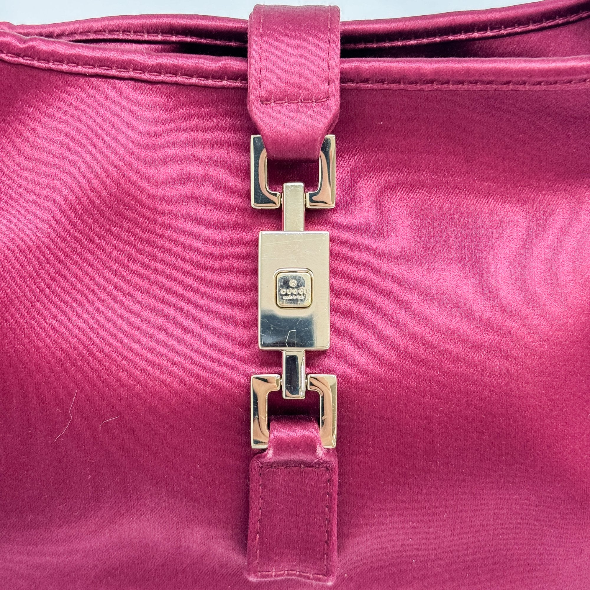 Jackie Red Satin Mini Hand Bag