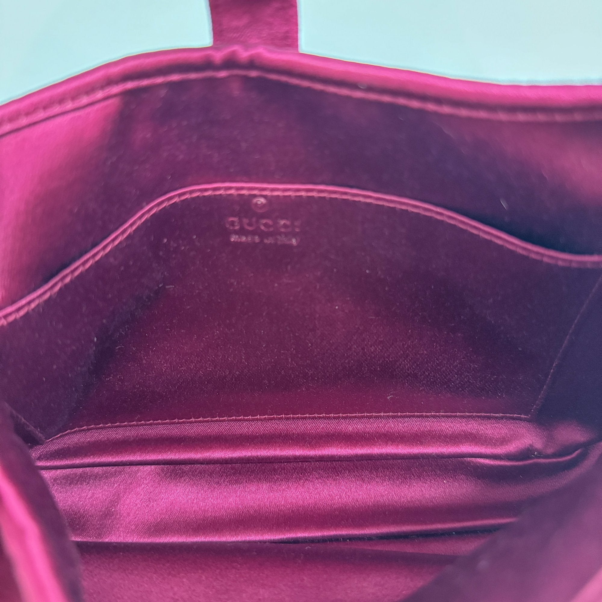 Jackie Red Satin Mini Hand Bag