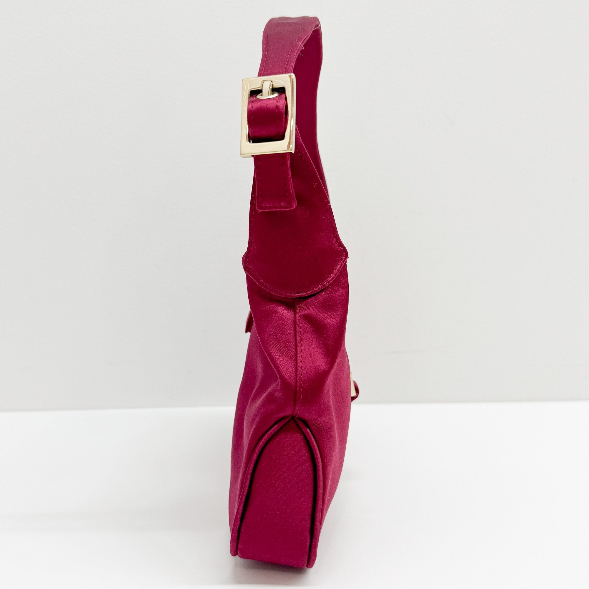 Jackie Red Satin Mini Hand Bag